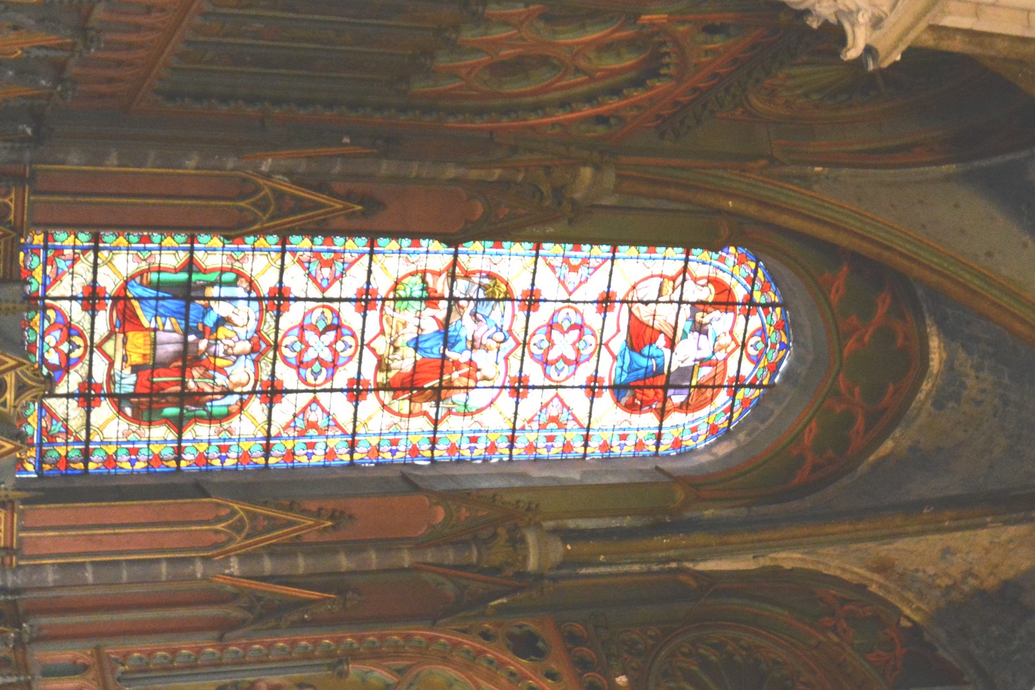 vitraux de la Chapelle  saint Joseph ancienne saint Gilles
