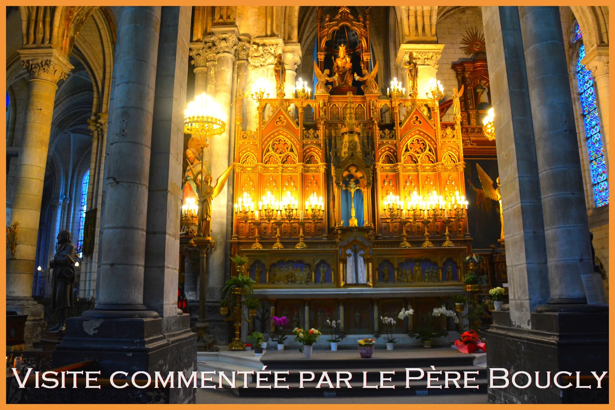 Visite 3D commentée par l'Abbé Boucly de la Cathédrale avec ses symboles religieux