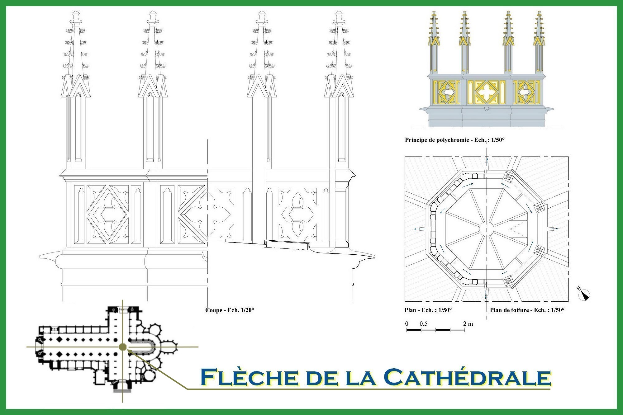 Flèche de la Cathédrale Notre-Dame de Saint-Omer