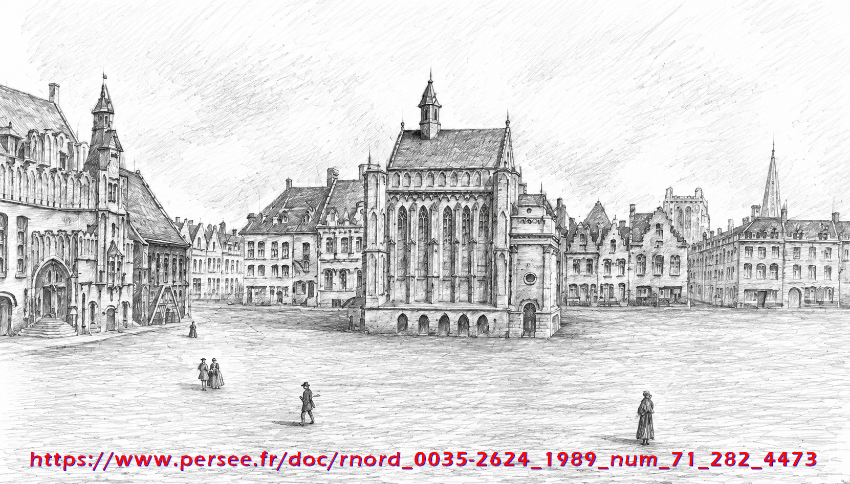 Fac similé d'une aquarelle peinte à partir du plan en relief de 1758 