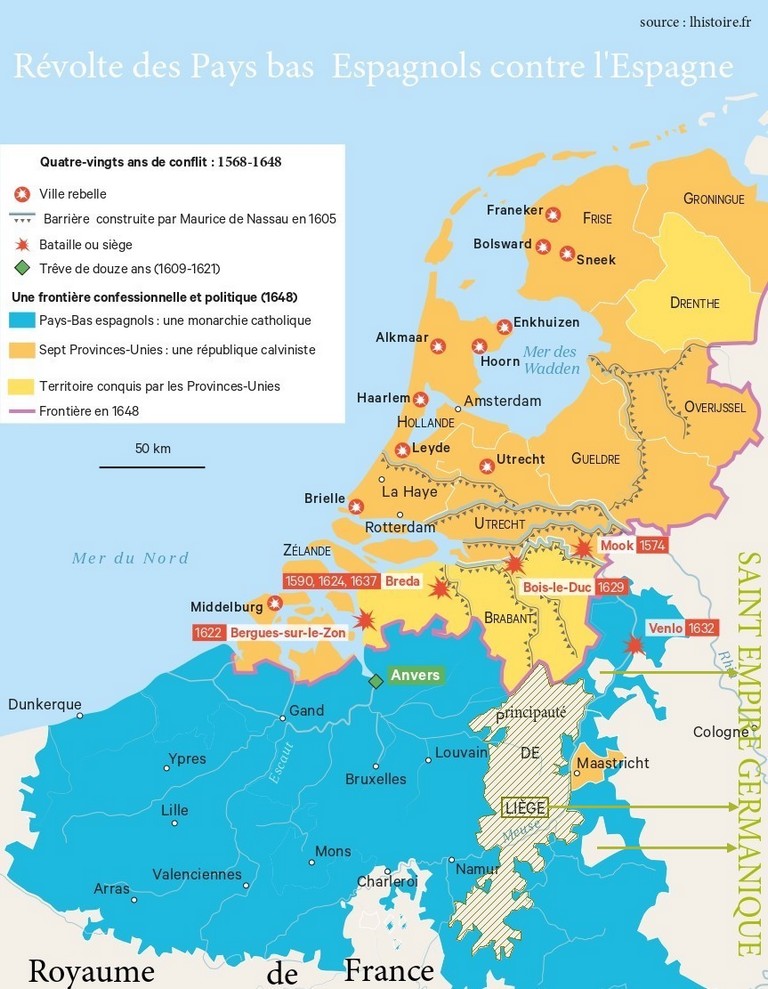 révolte des pays-bas-espagnols contre l'espagne