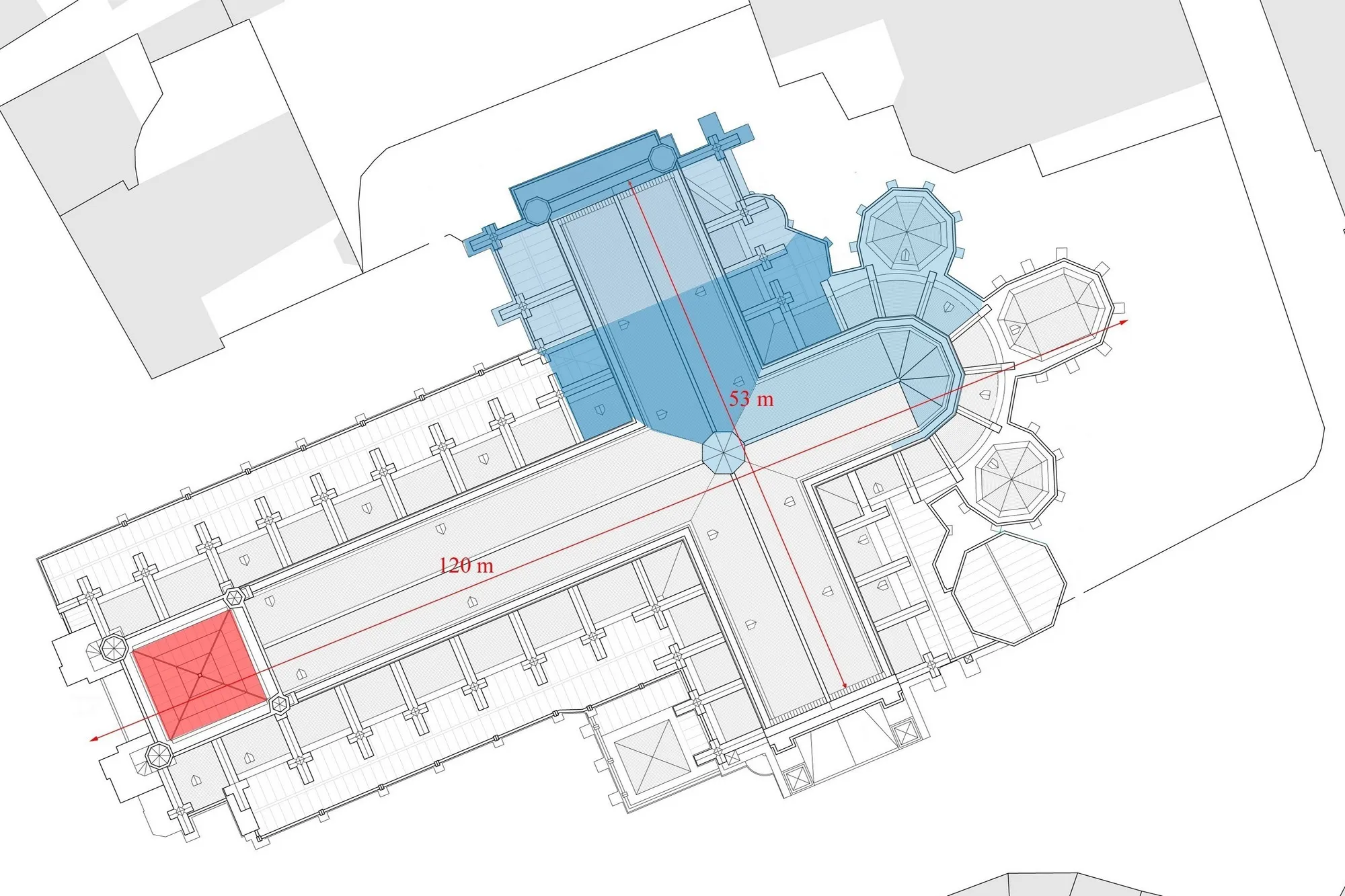 Cathédrale de Saint-Omer | plan datant de 2015