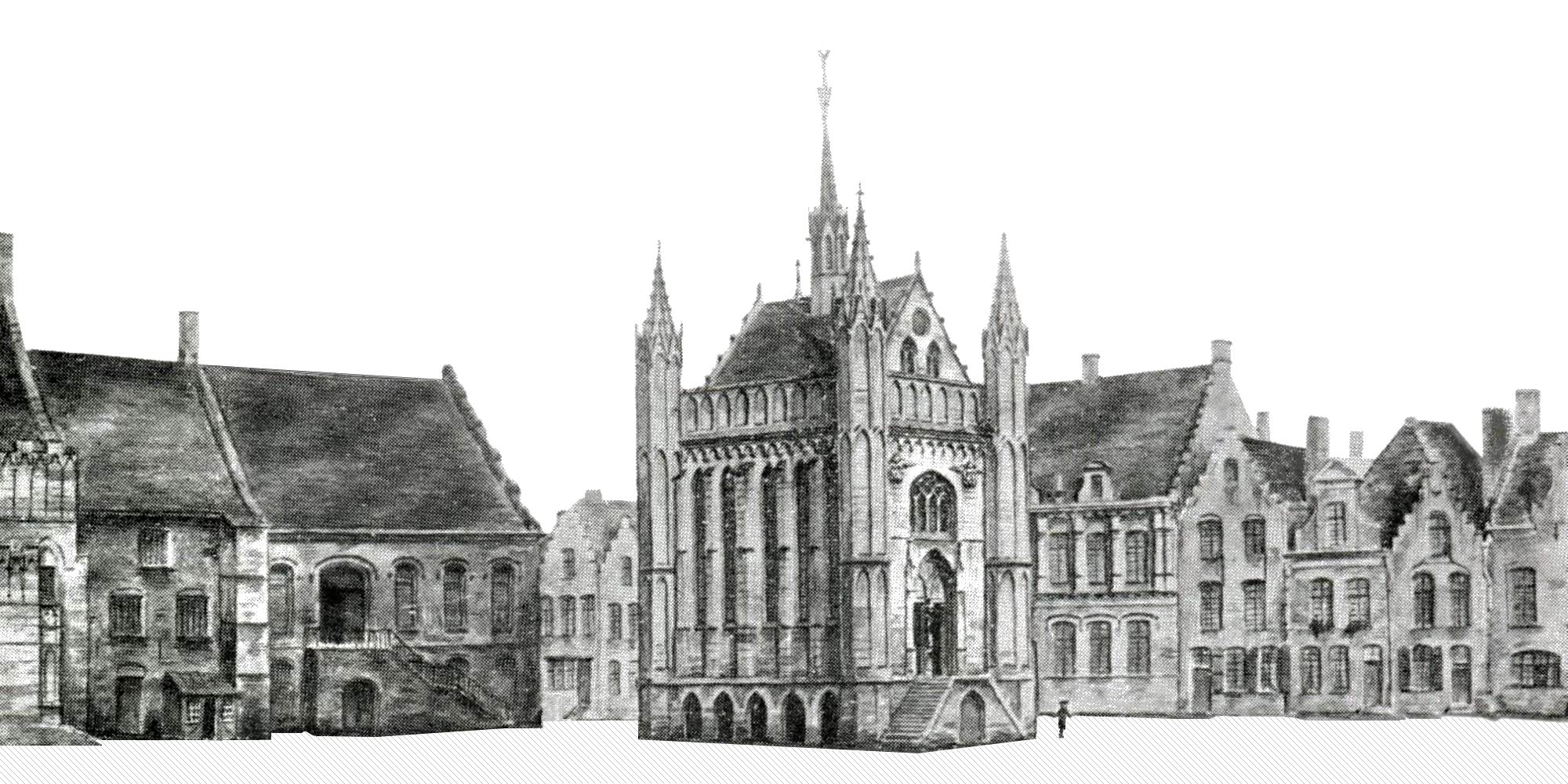 En 1271, le comte Robert d’Artois autorisa la ville de Saint-Omer à édifier une chapelle dédiée à Notre-Dame  des miracles sur la place aujourd’hui dénommée Foch, là où s’élevait à l’origine une colonne sur laquelle était placée la statue de Notre-Dame. 