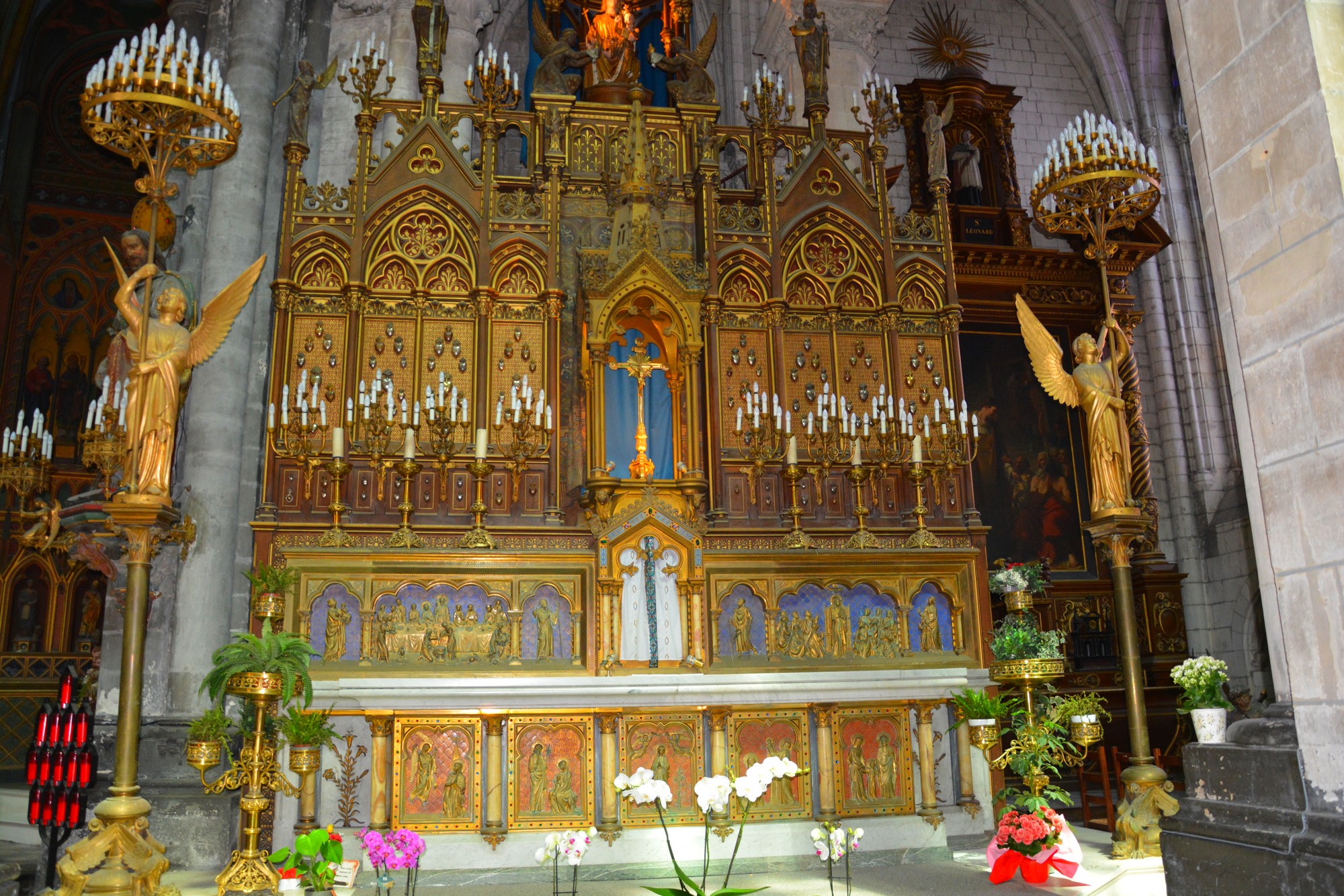 Candélabres de l'autel de Notre Dame des Miracles