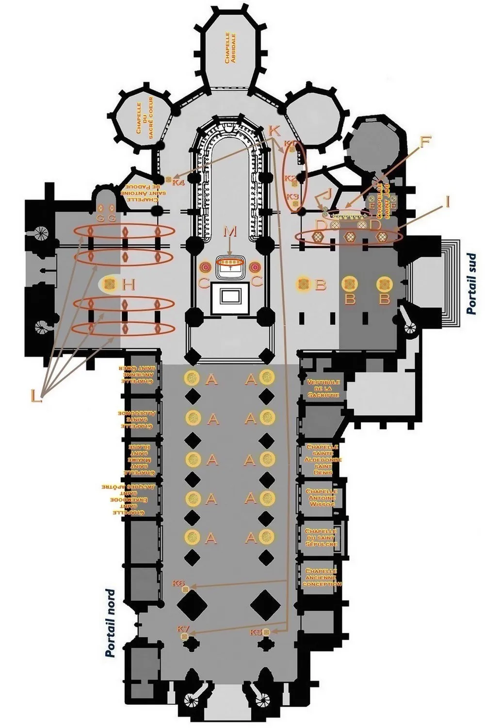 repérage des candélabres