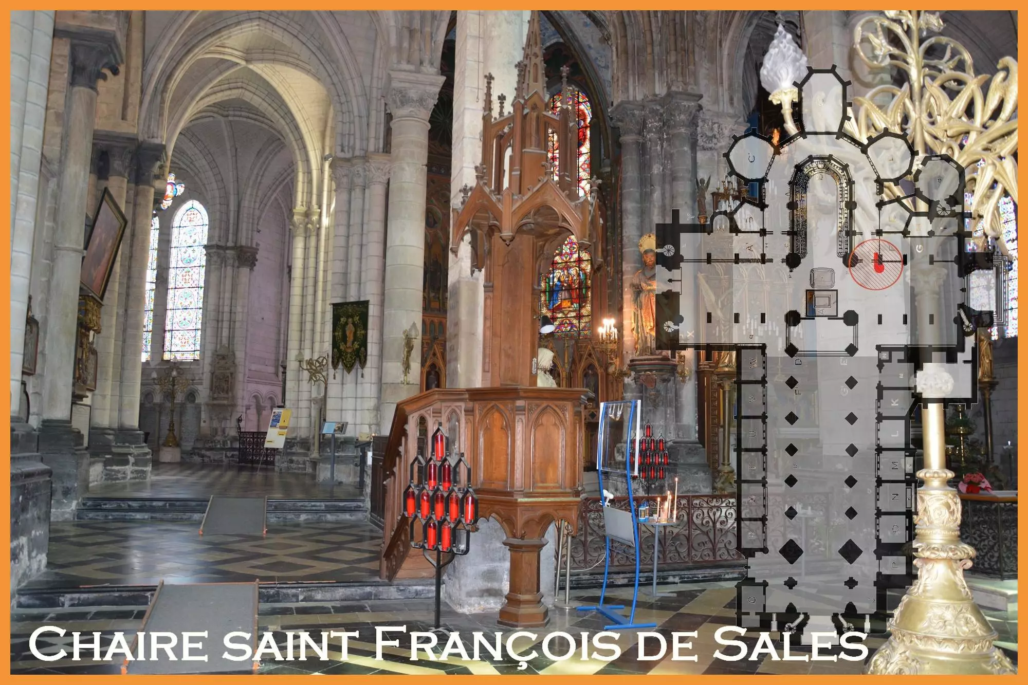 Cathédrale Notre-Dame de Saint-Omer, Chaire saint François de Sales