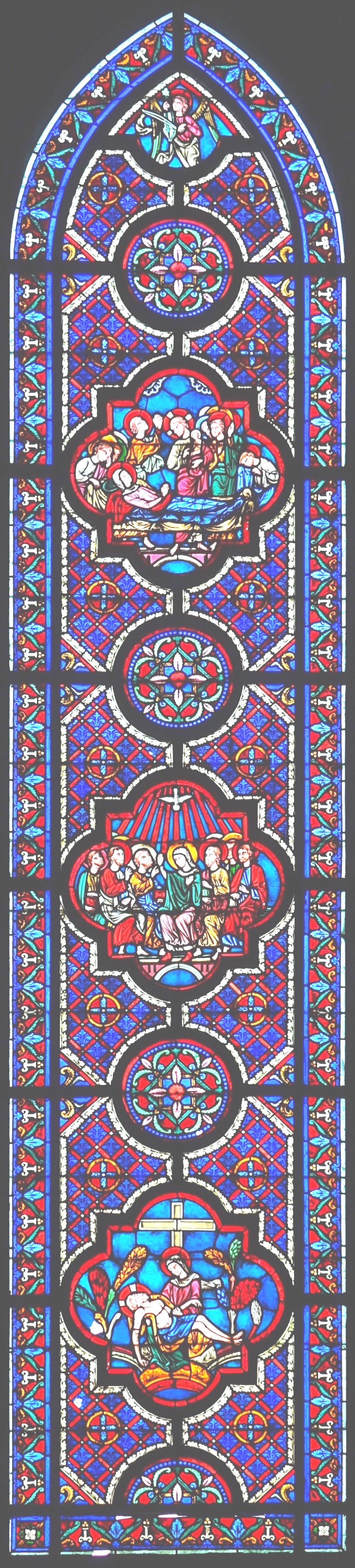 B6 - vitraux de la chapelle épiscopale saint-omer