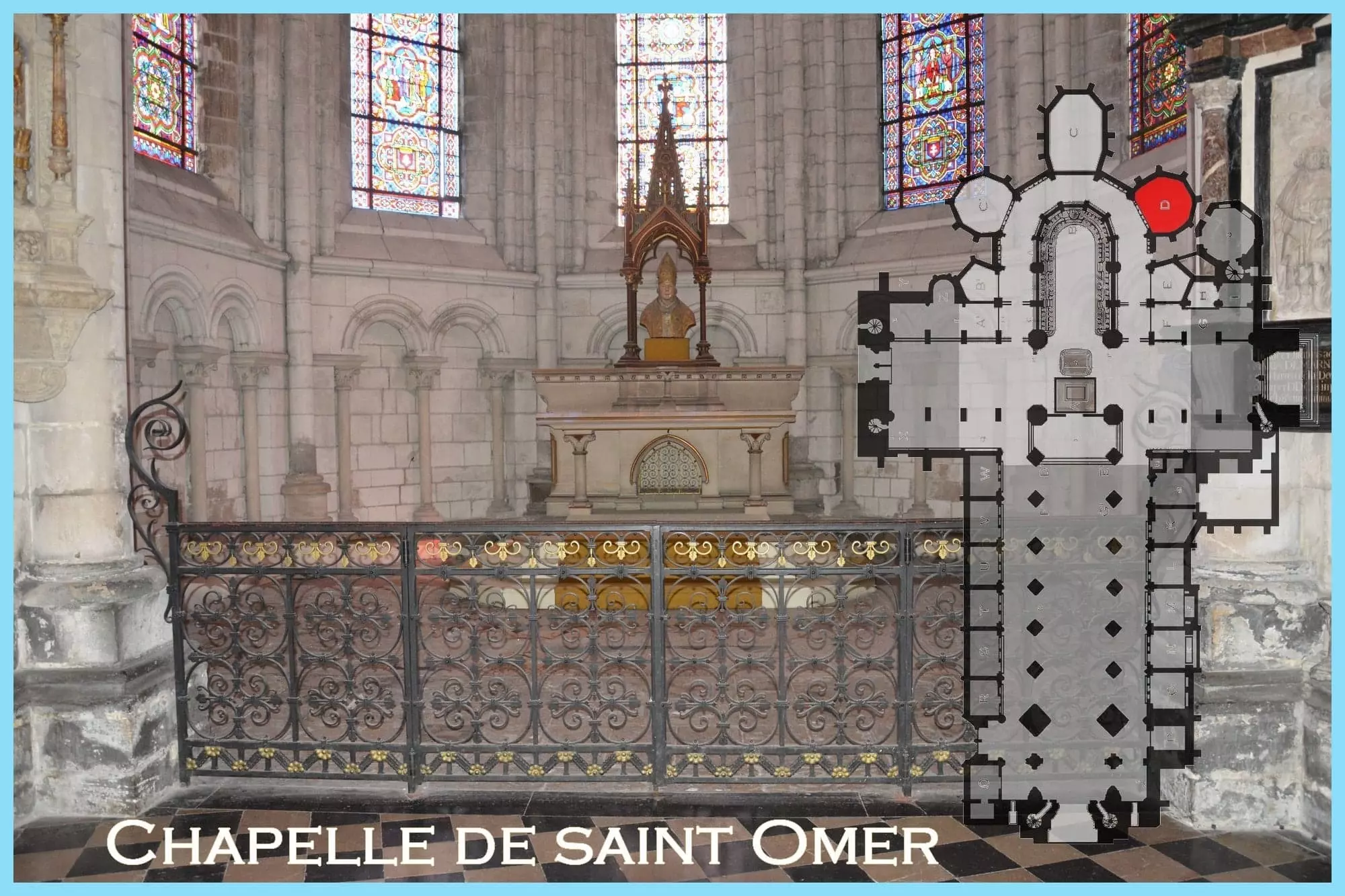 Cathédrale Notre-Dame de Saint-Omer, Chapelle de saint Omer ancienne Saint Jean évangéliste
