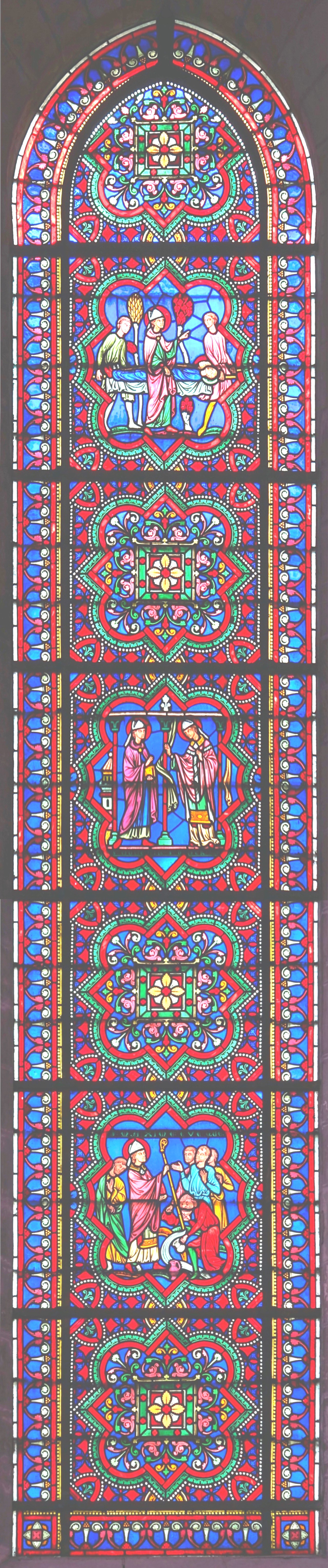 Saint Momelin et saint Omer ; Episodes de la vie de saint Maxime 