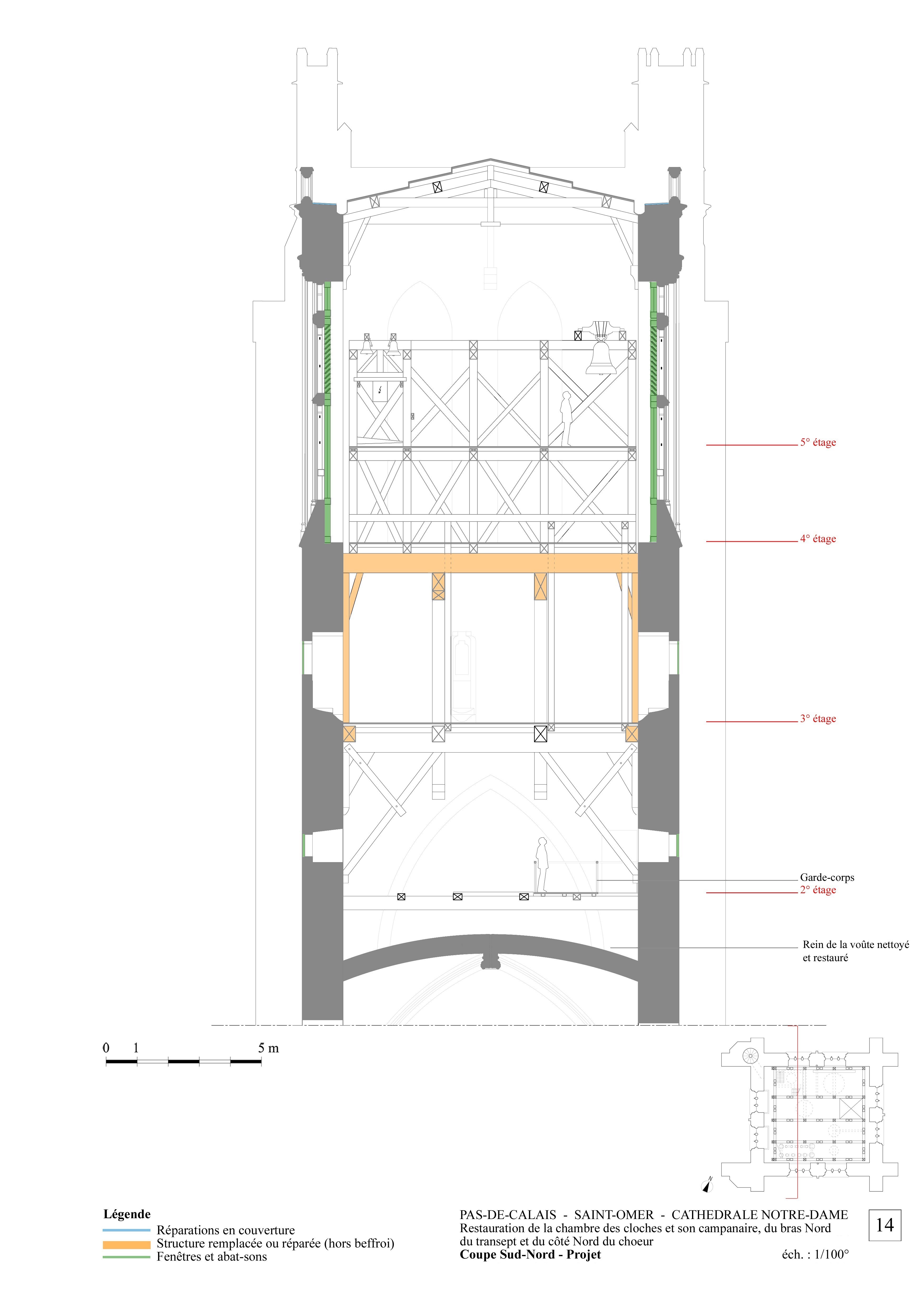 Cathédrale de Saint-Omer | réparation du clocher Cathédrale de Saint-Omer | réparation du clocher