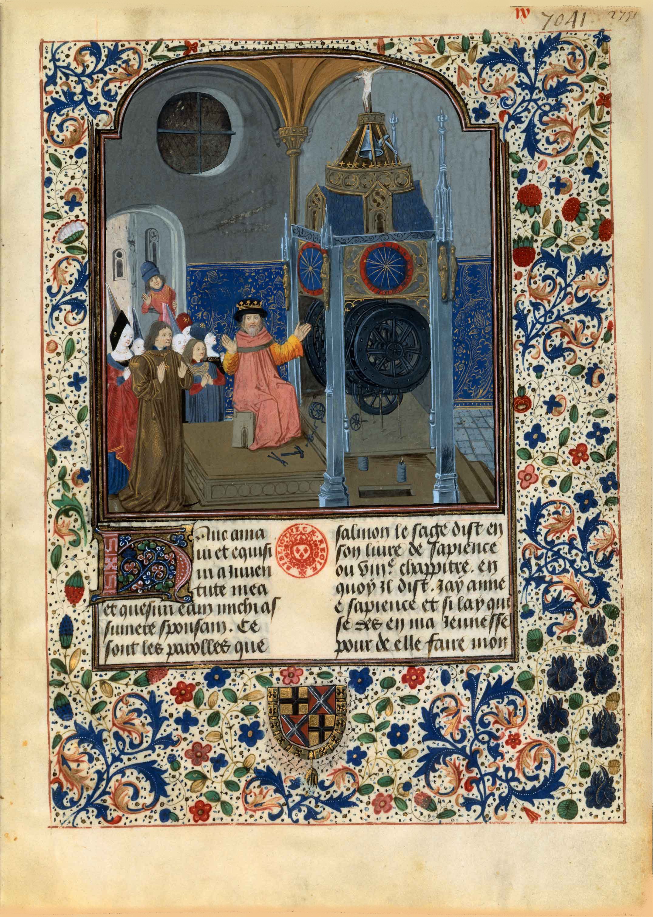  un tableau datant de l'année  1480 d'un Maître   anonyme enlumineur de Bruges
