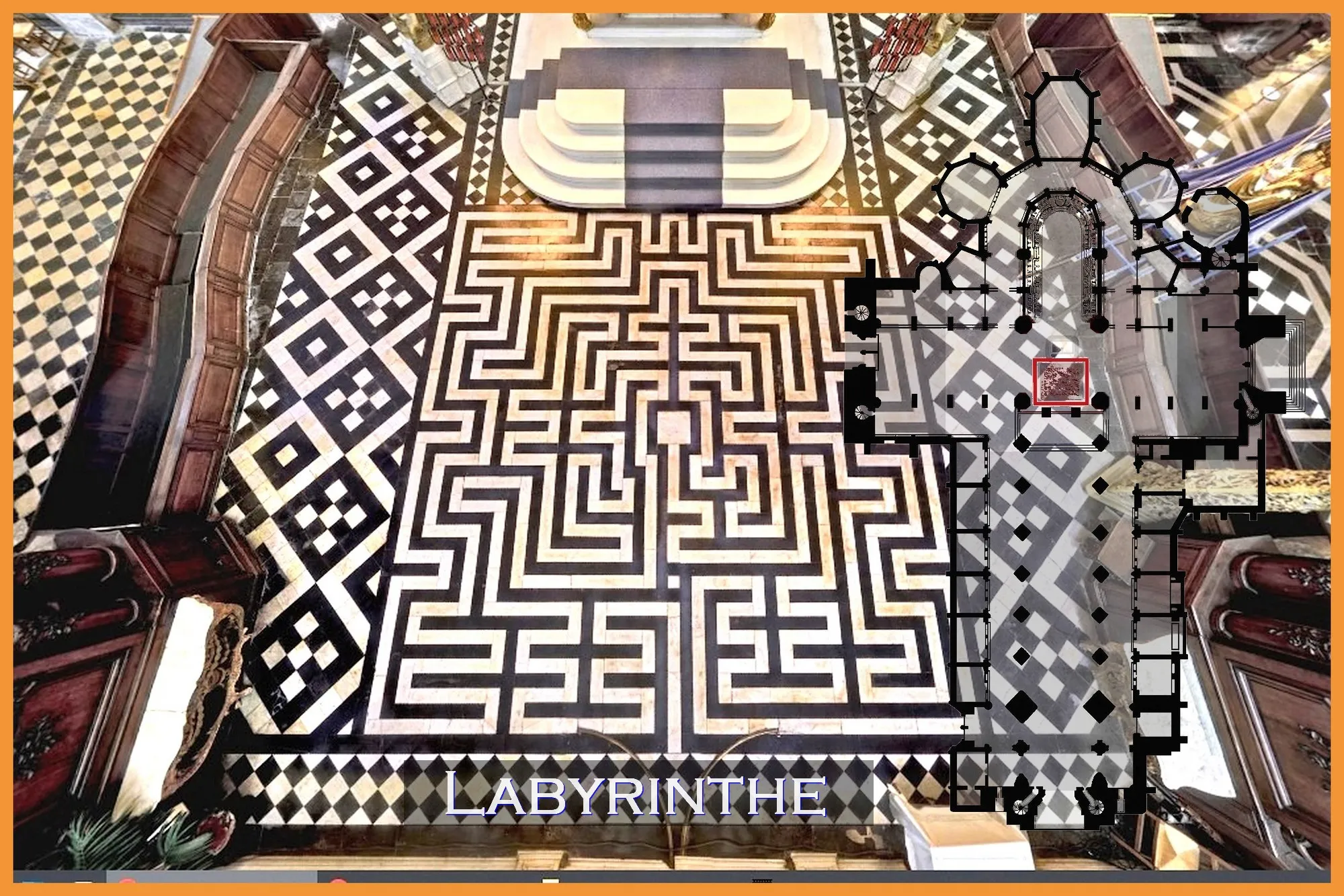 Cathédrale Notre-Dame de Saint-Omer, labyrinthe