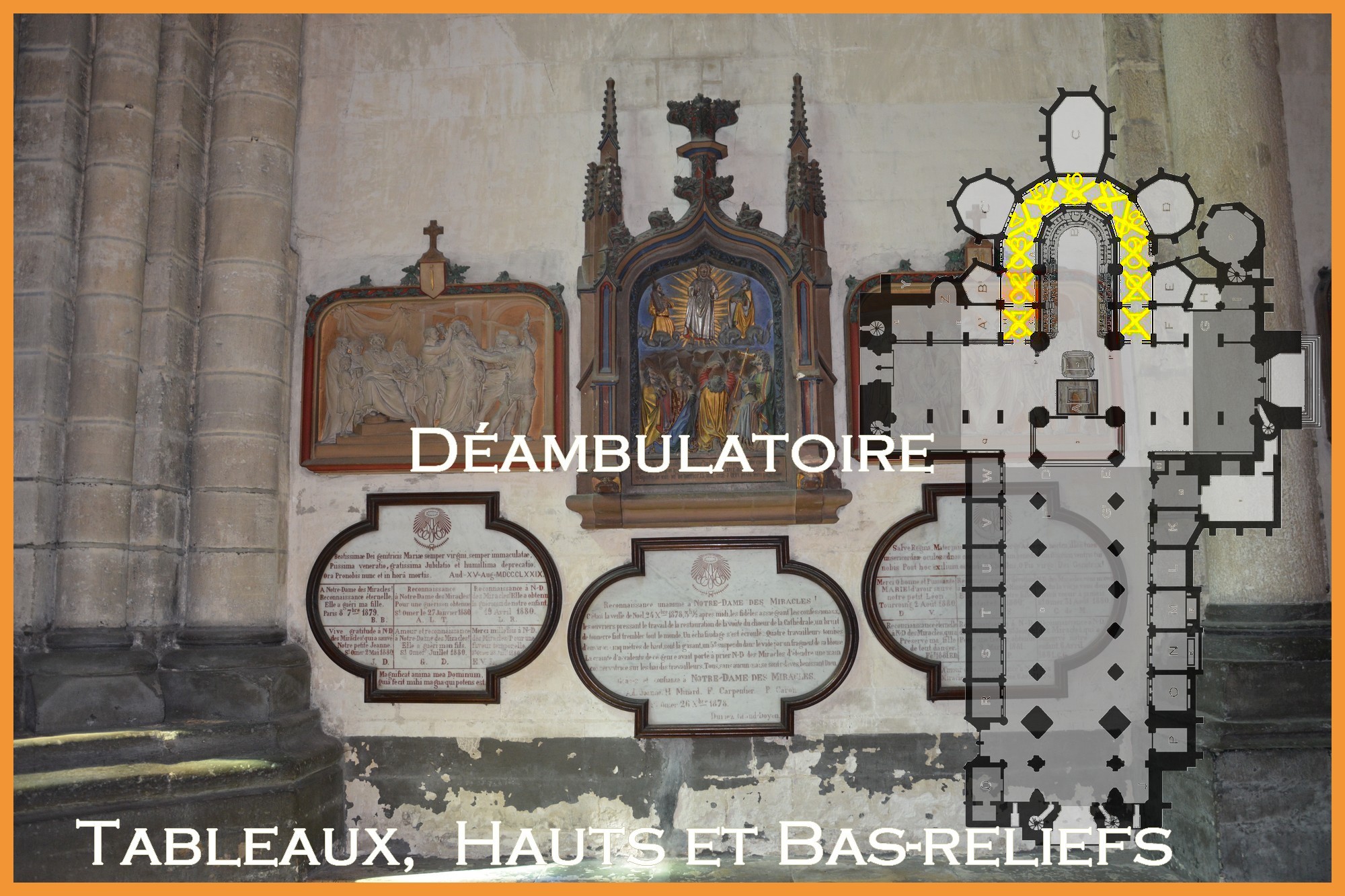Déambulatoire de la Cathédrale Notre-Dame de Saint-Omer, Tableaux