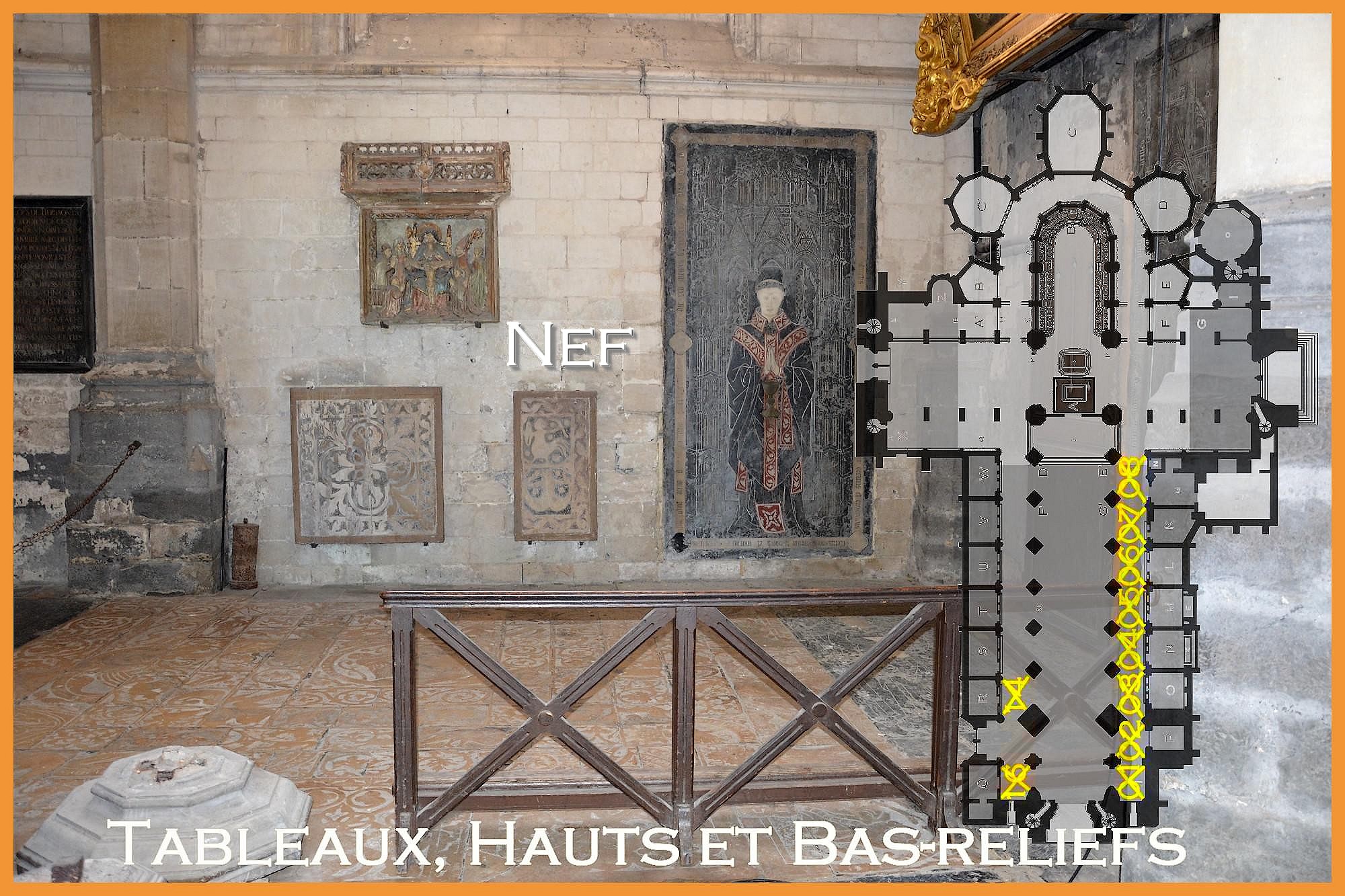 Nef de la Cathédrale Notre-Dame de Saint-Omer, Tableaux