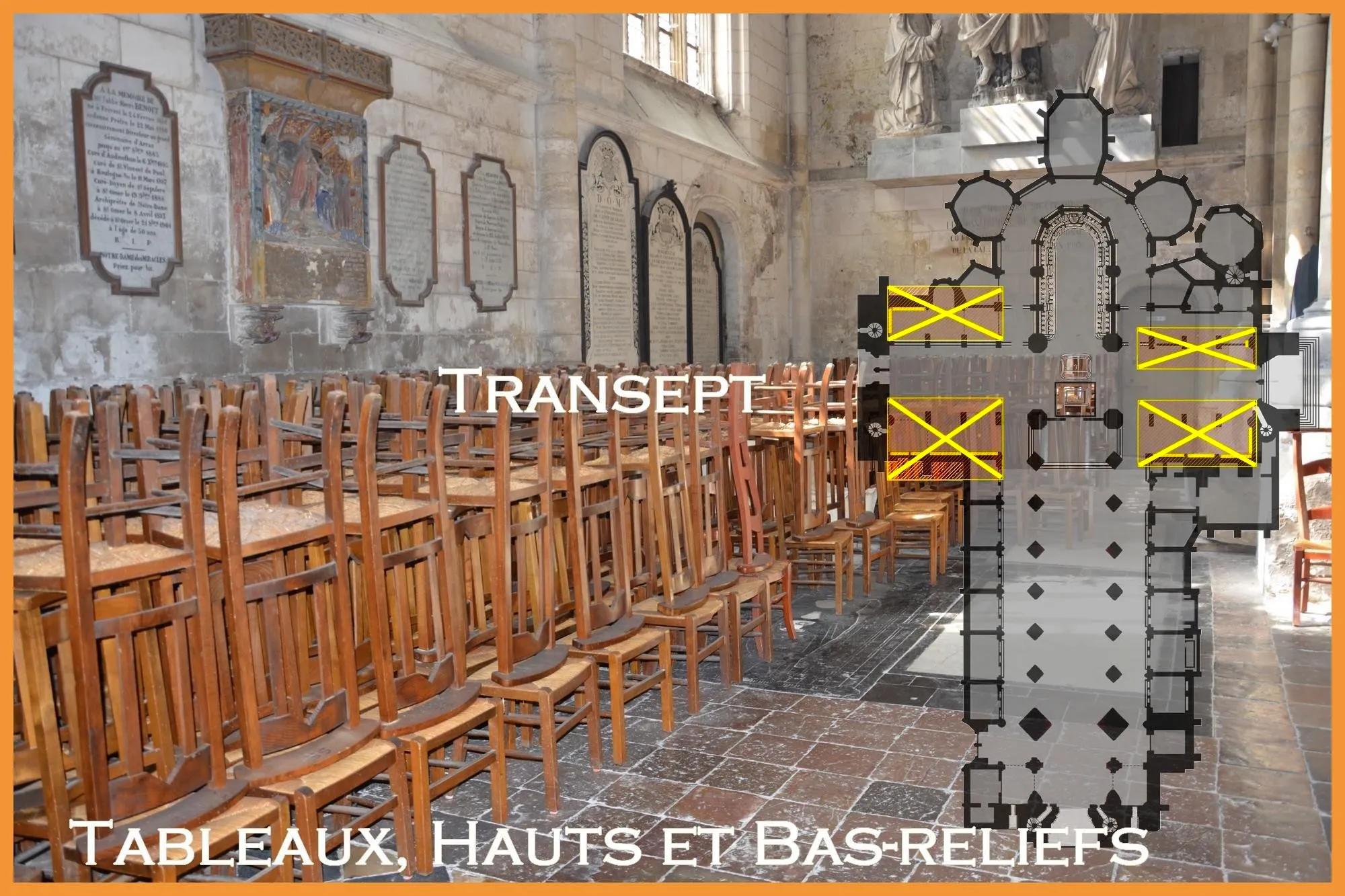 Transept de la Cathédrale Notre-Dame de Saint-Omer, Tableaux