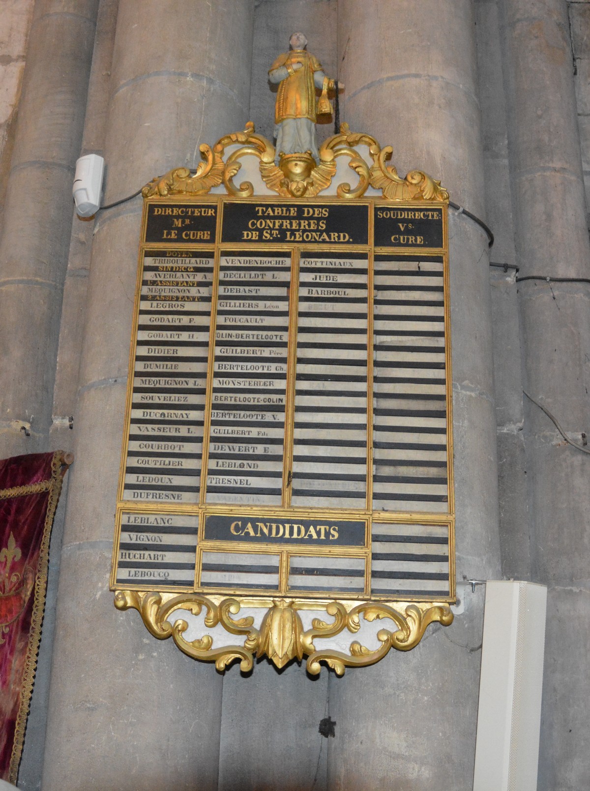 Cathédrale de Saint-Omer|tableau des cures