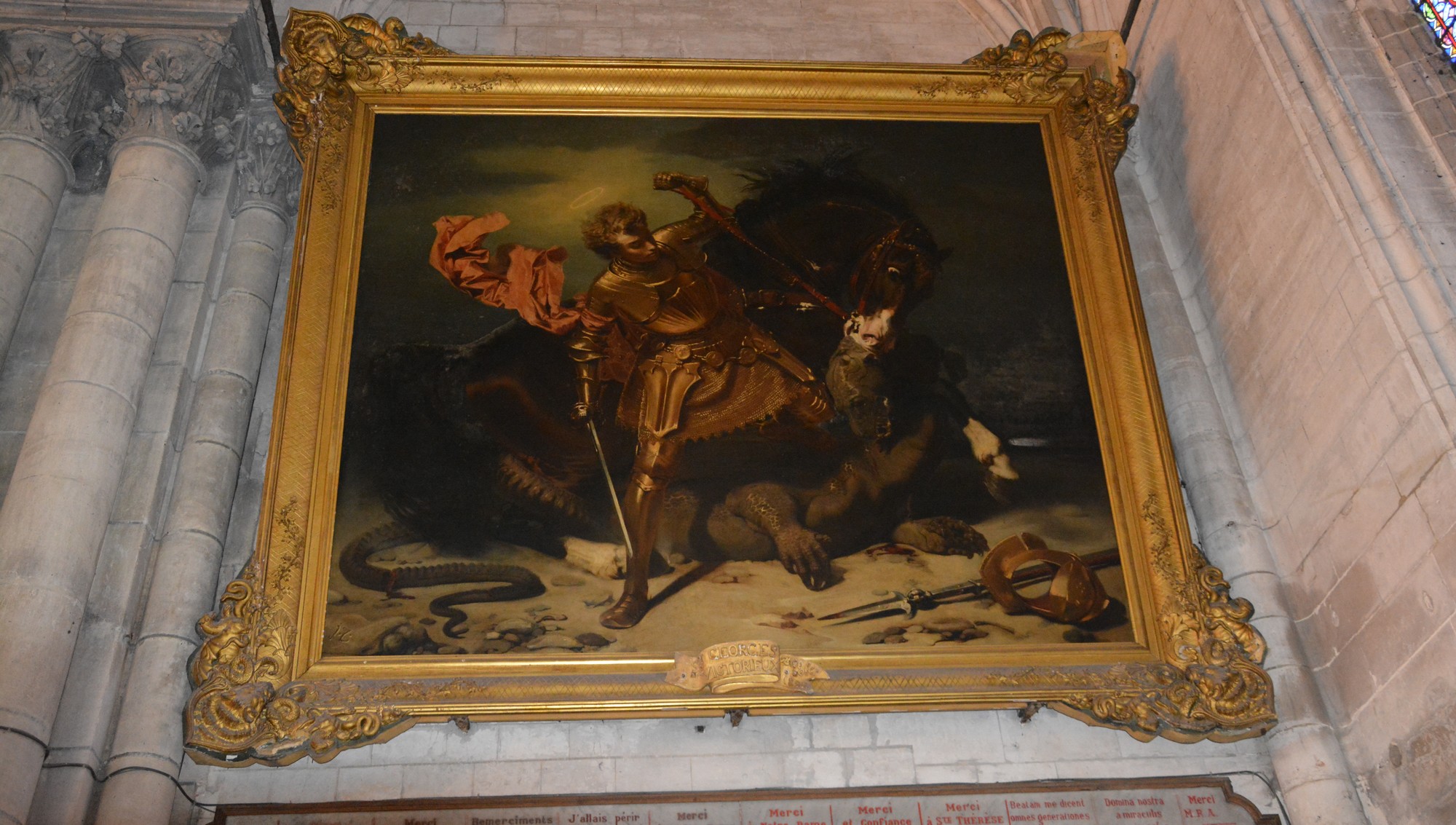 Cathédrale de Saint-Omer|transept sud ouest tableaux