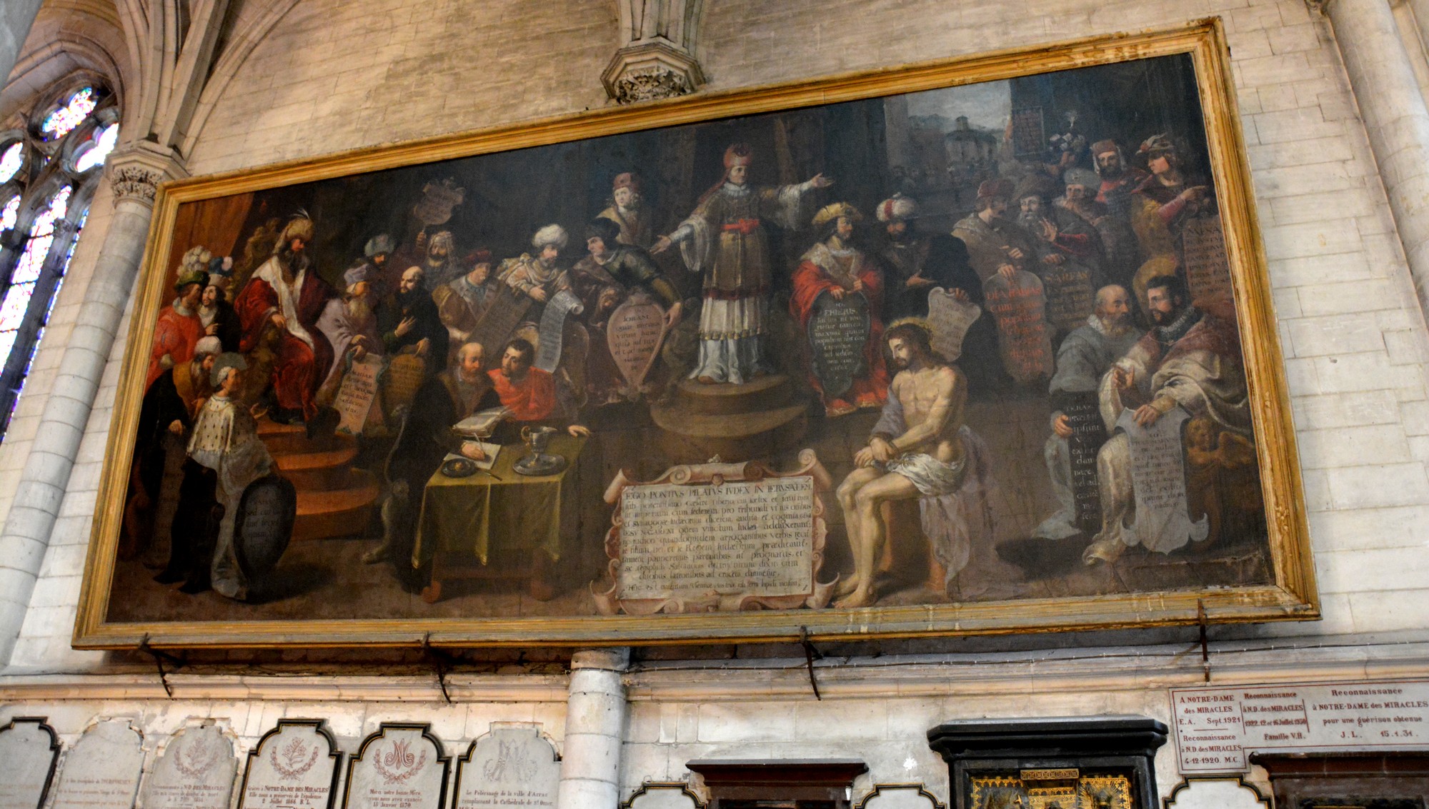 Cathédrale de Saint-Omer|transept sud ouest tableaux