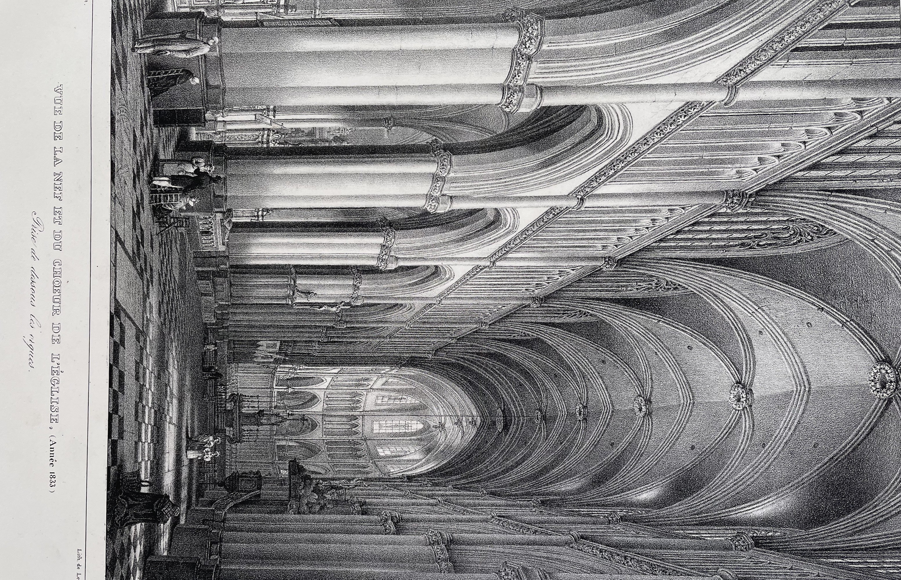 Cathédrale de Saint-Omer -  Nef 1833