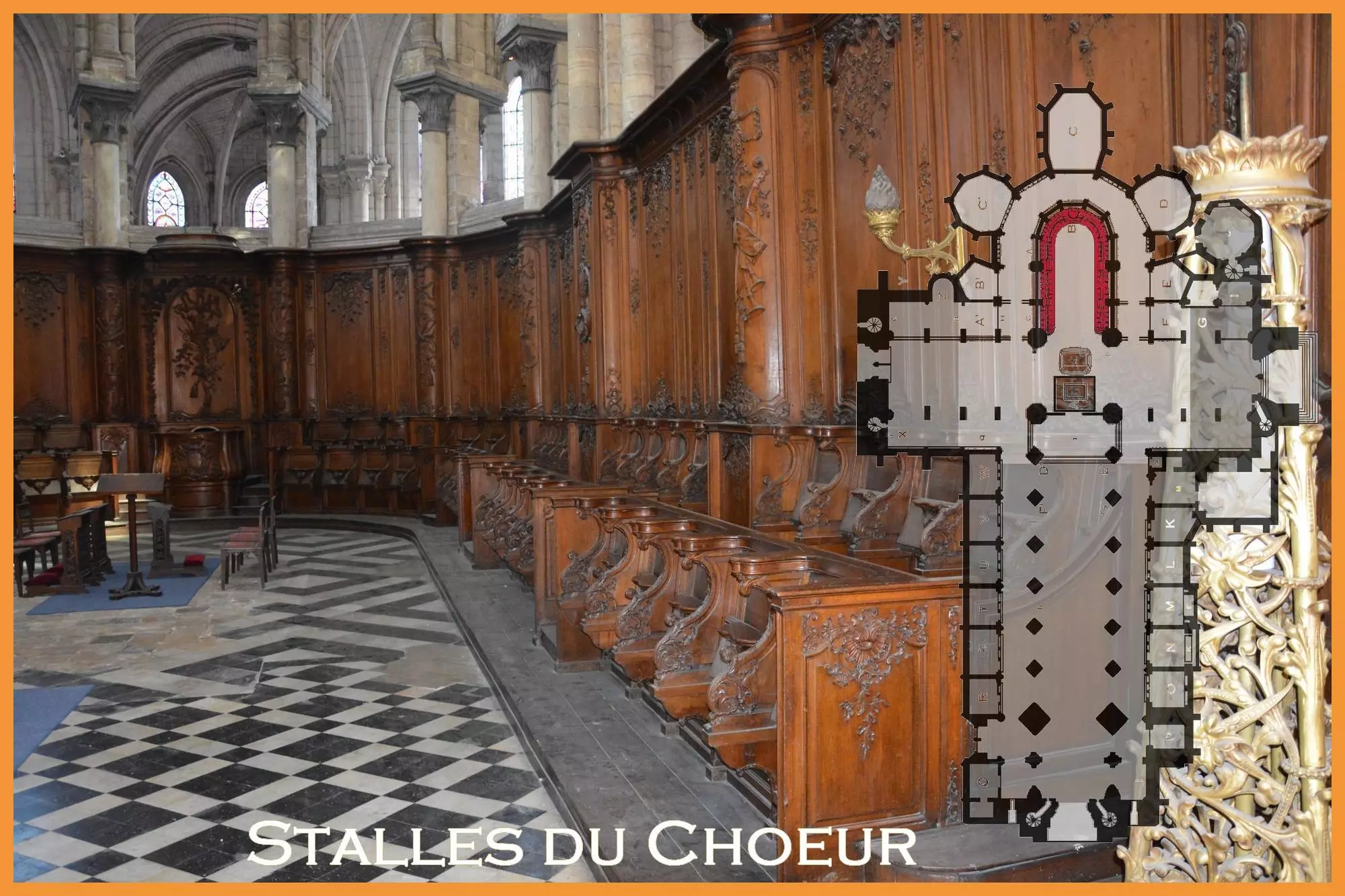 Stalles du choeur de la Cathédrale Notre-Dame de Saint-Omer