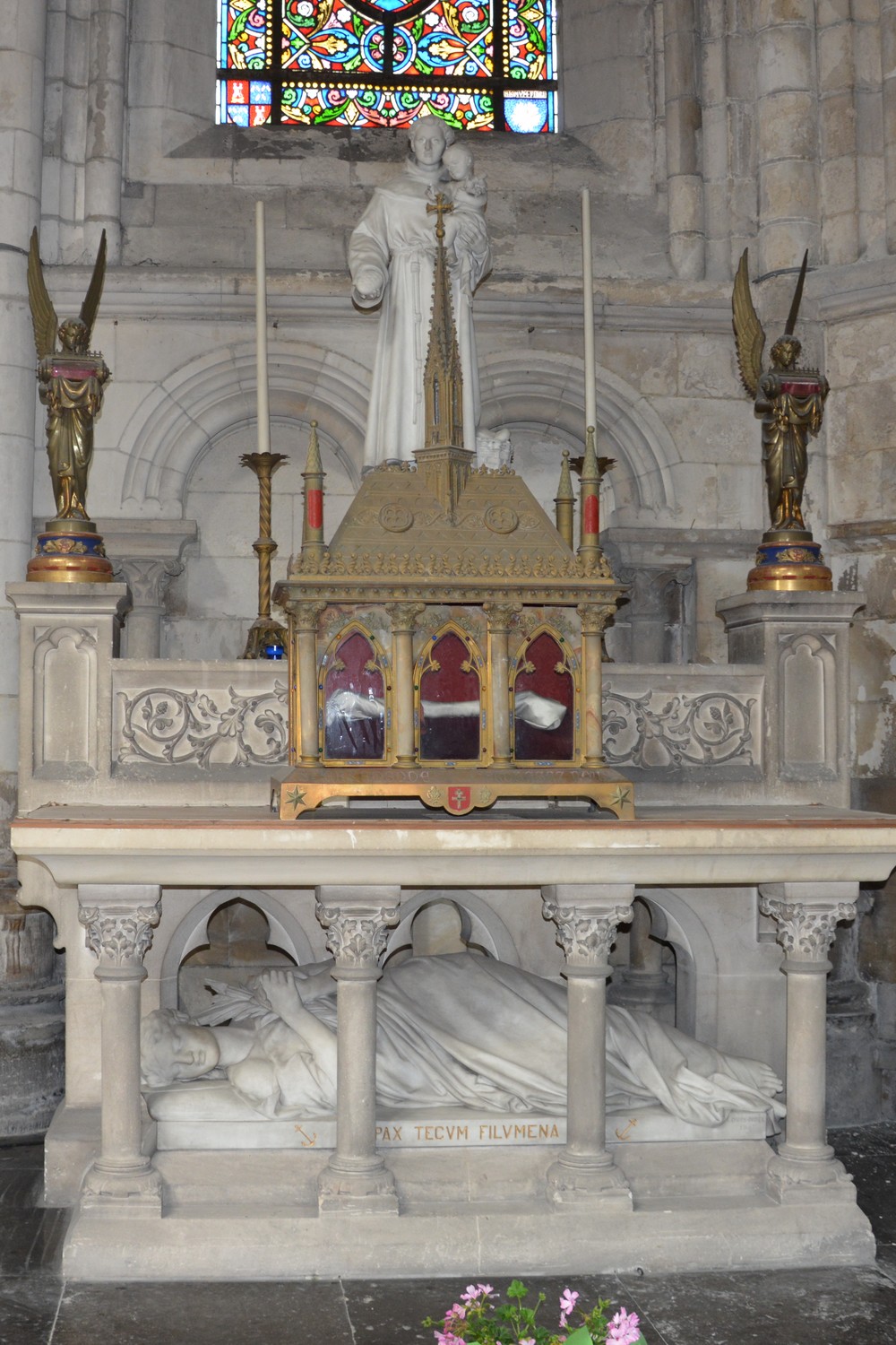 Cathédrale de Saint-Omer   saint Antoine de Padoue et Philoméne martyre,  repère 10