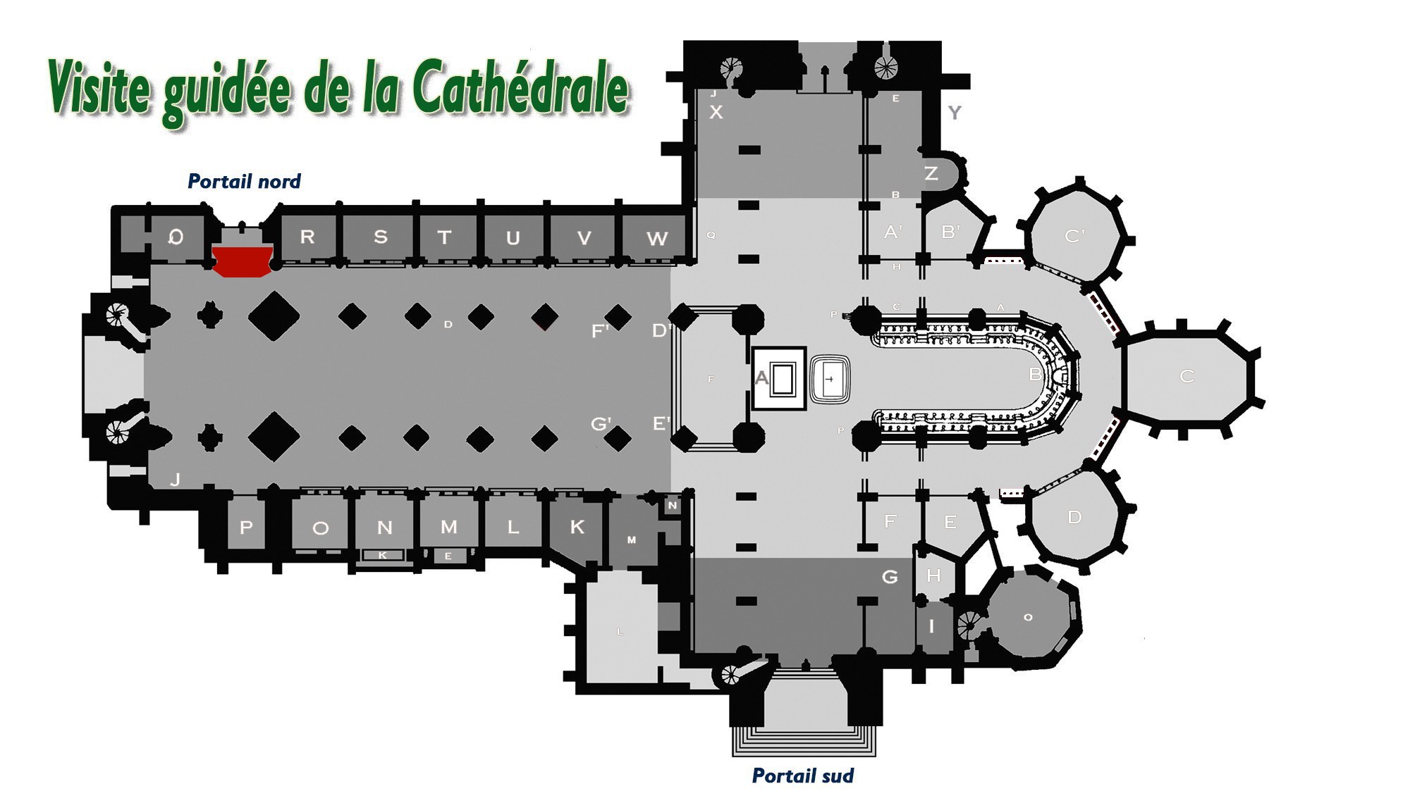 Cathédrale de Saint-Omer|Tambour porte Nord Ouest