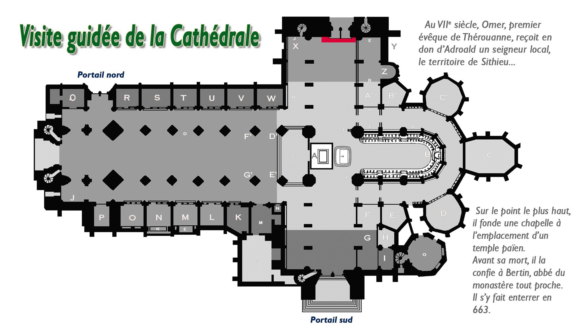 Cathédrale de Saint-Omer|Tambour porte Nord