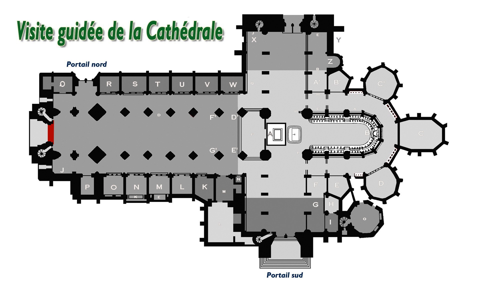 Cathédrale de Saint-Omer|Tambour porte Ouest