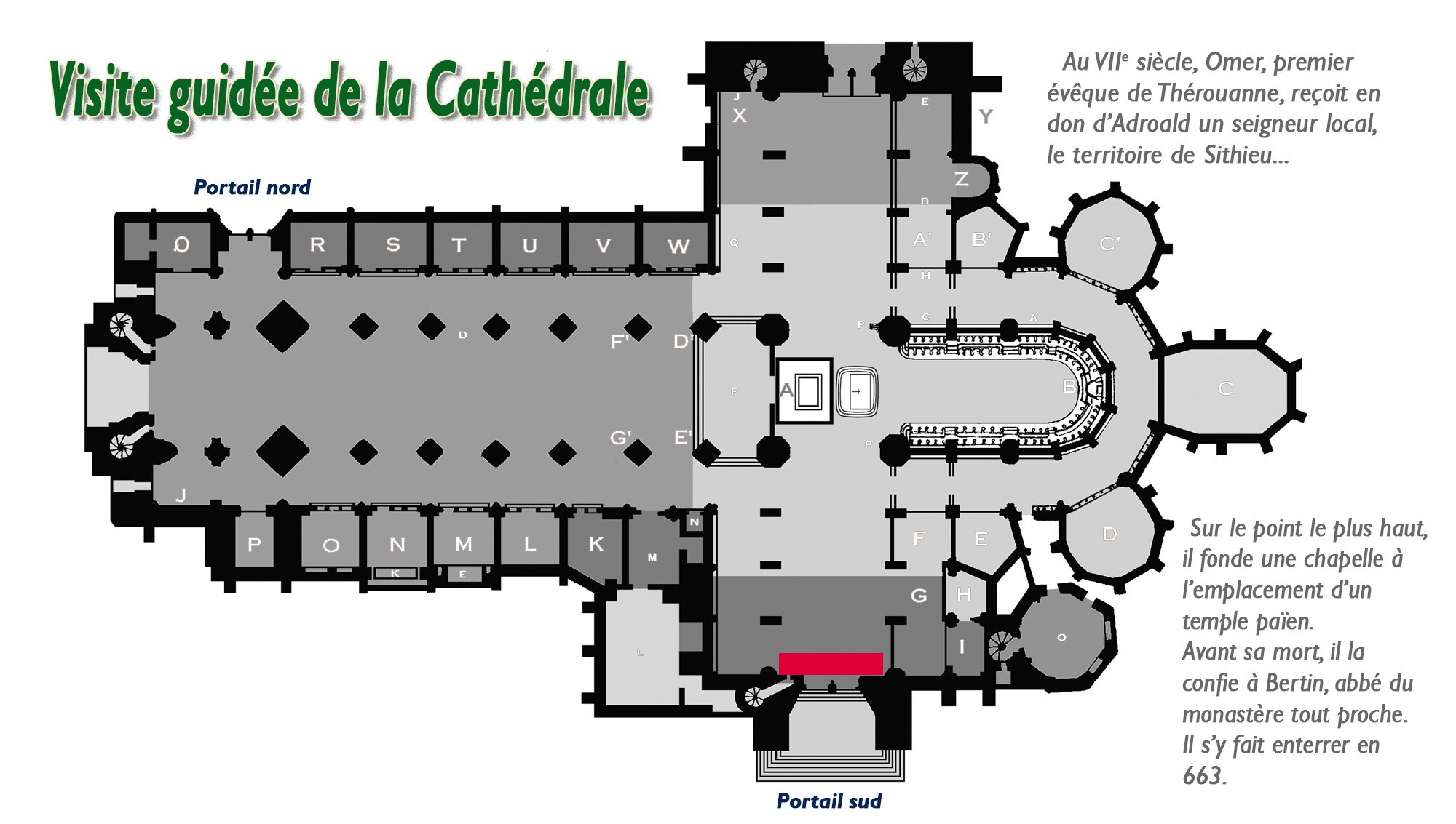 Cathédrale de Saint-Omer|Tambour porte Sud