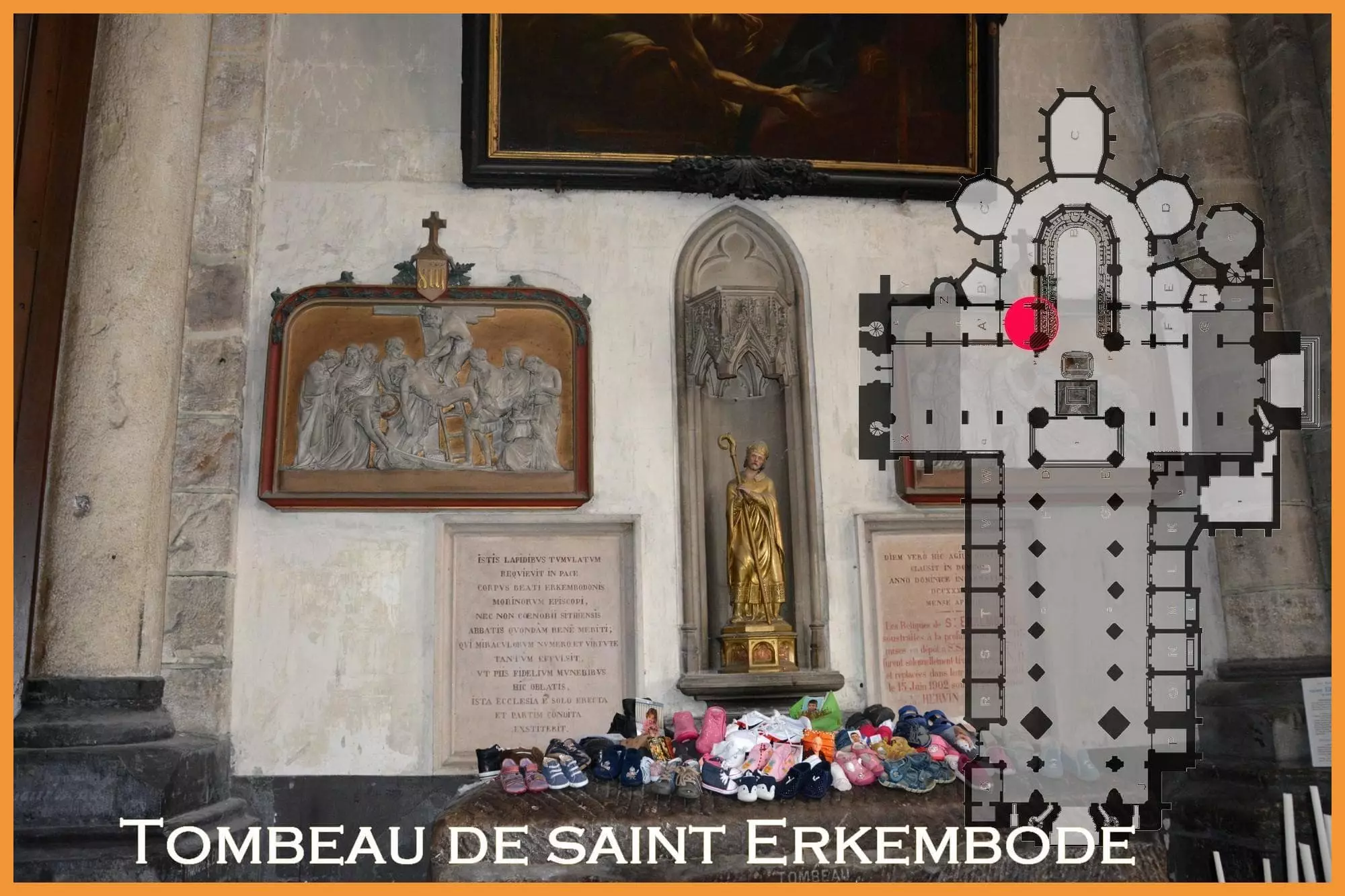 Cathédrale Notre-Dame de Saint-Omer, Sarcophage de Saint Erkembode