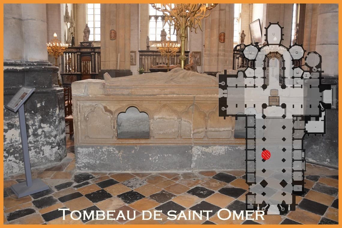 Cathédrale Notre-Dame de Saint-Omer, Cénothaphe de saint Omer