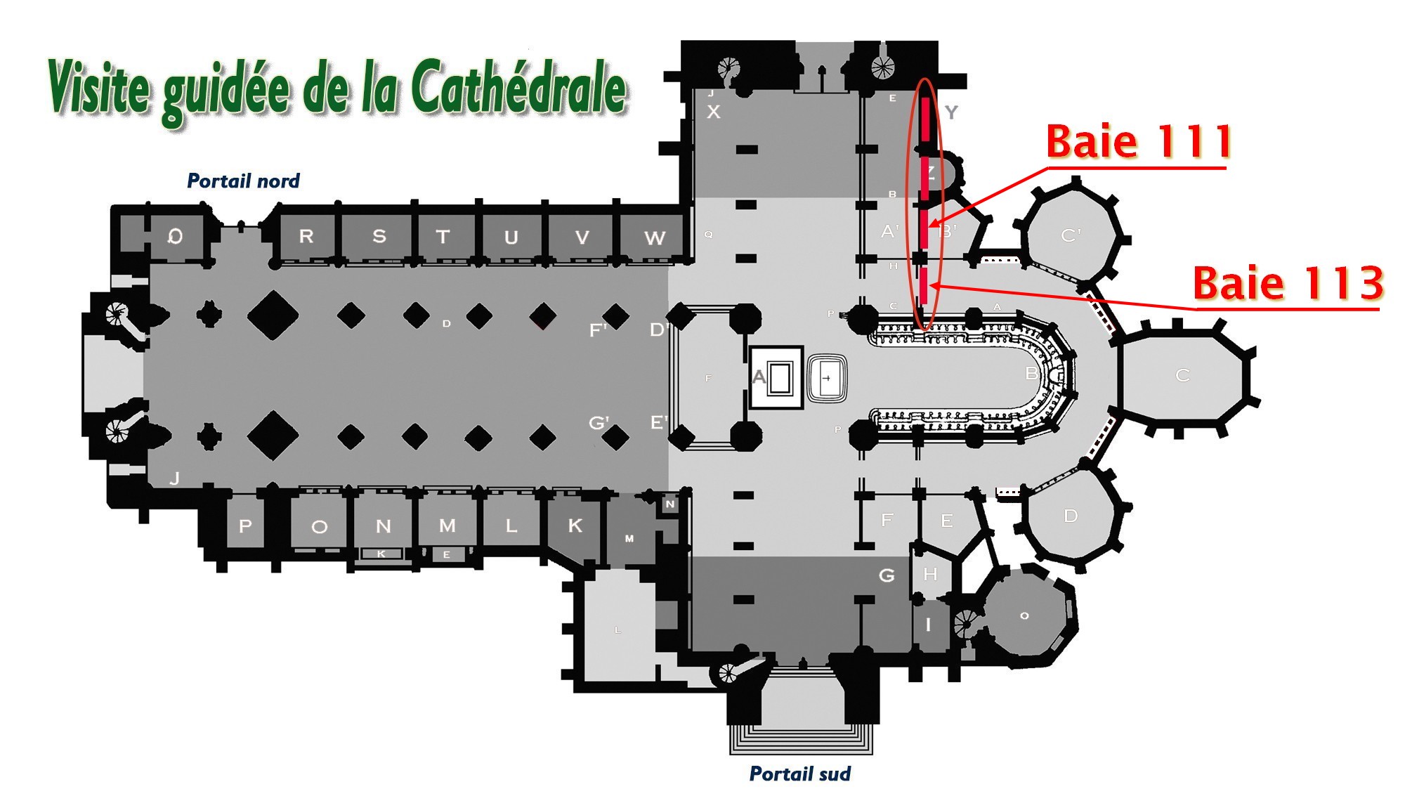 Cathédrale de Saint-Omer |  transept N E vitraux 