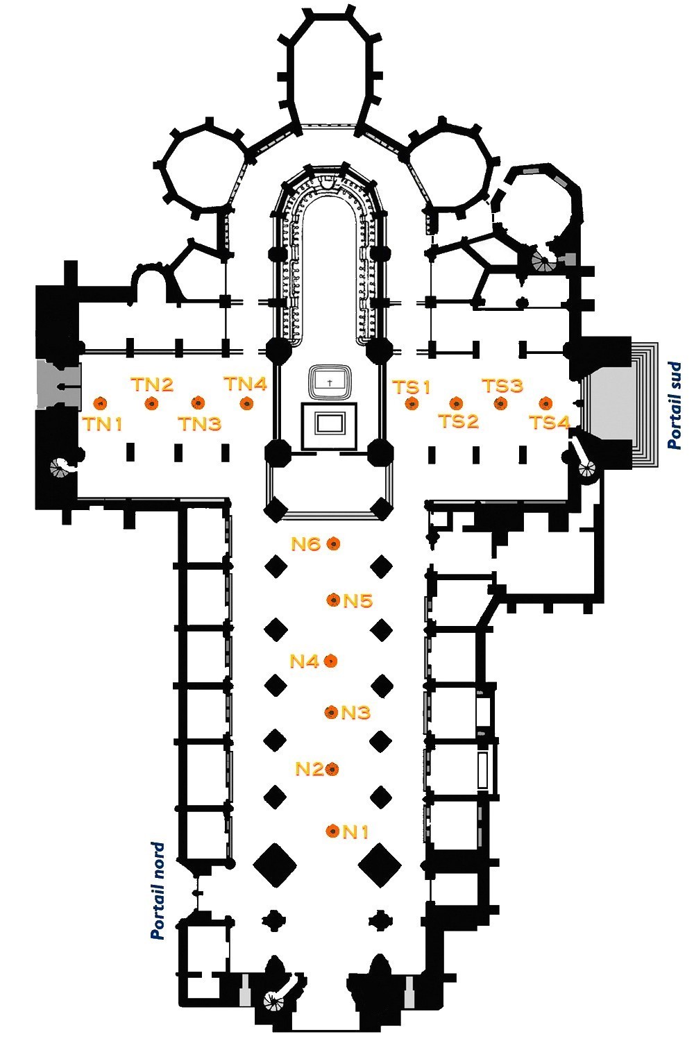 Rosaces de clés de voute 
