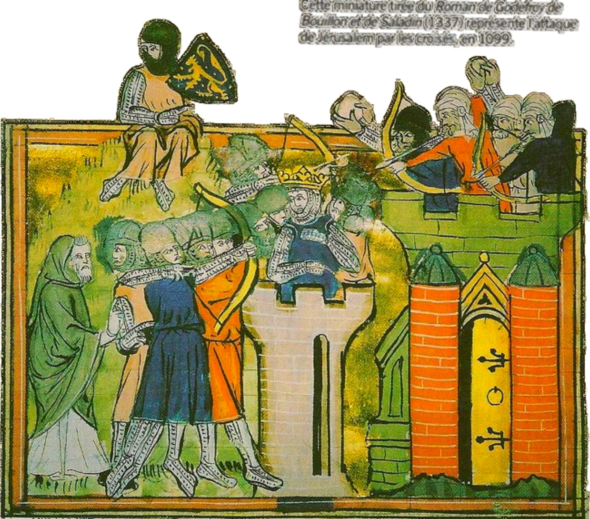 Godefroy de Bouillon pendant le siège de Jérusalem en 1099