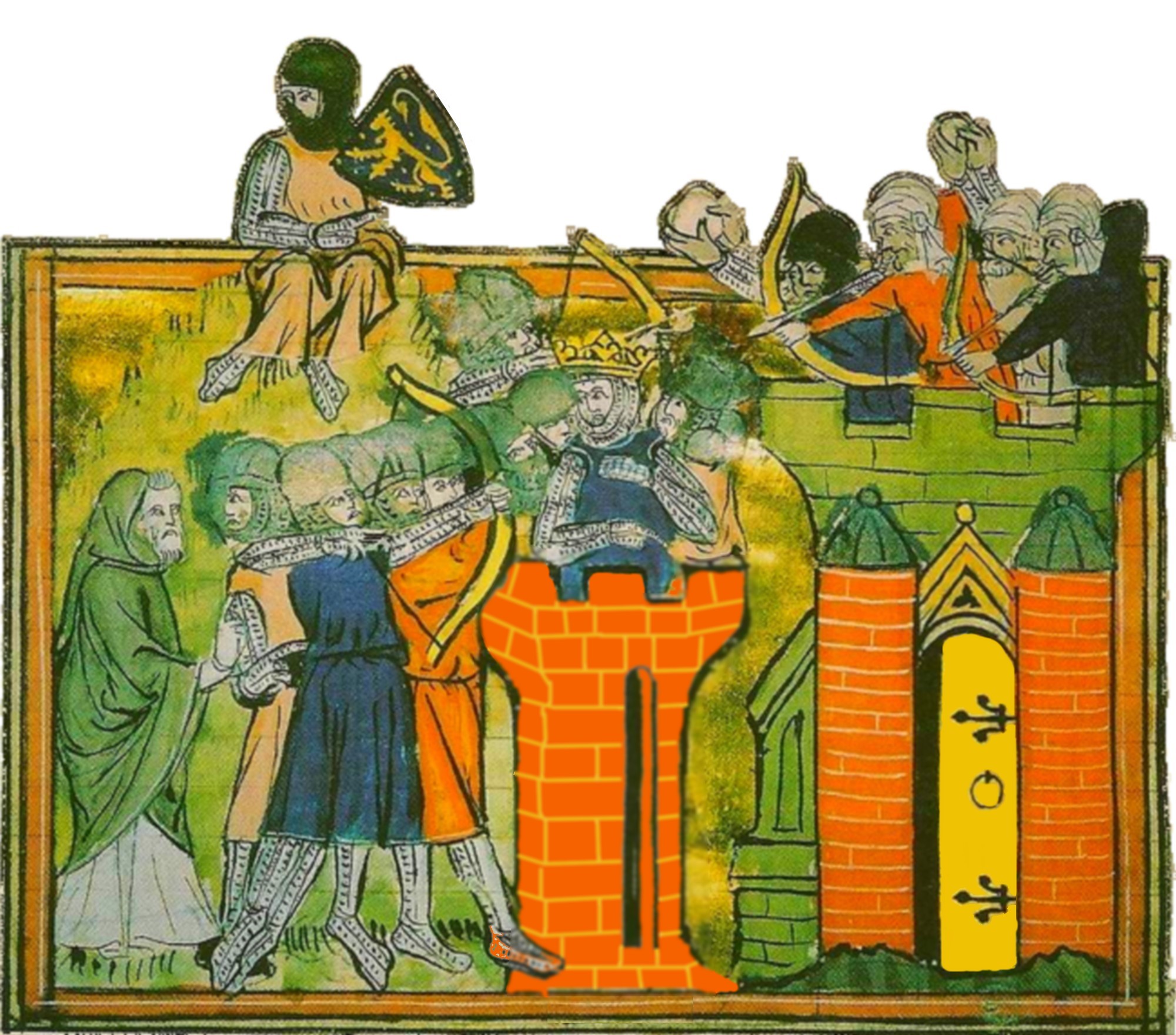 Godefroy de Bouillon pendant le siège de Jérusalem en 1099