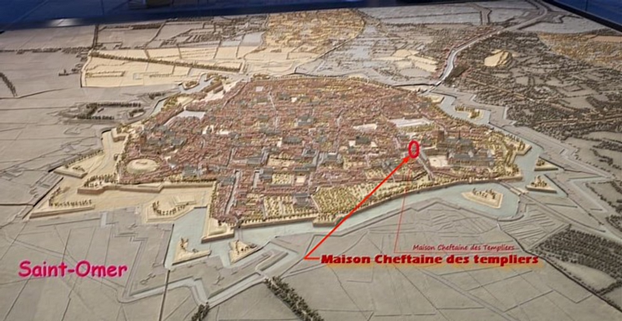 plan de Saint-Omer 1758