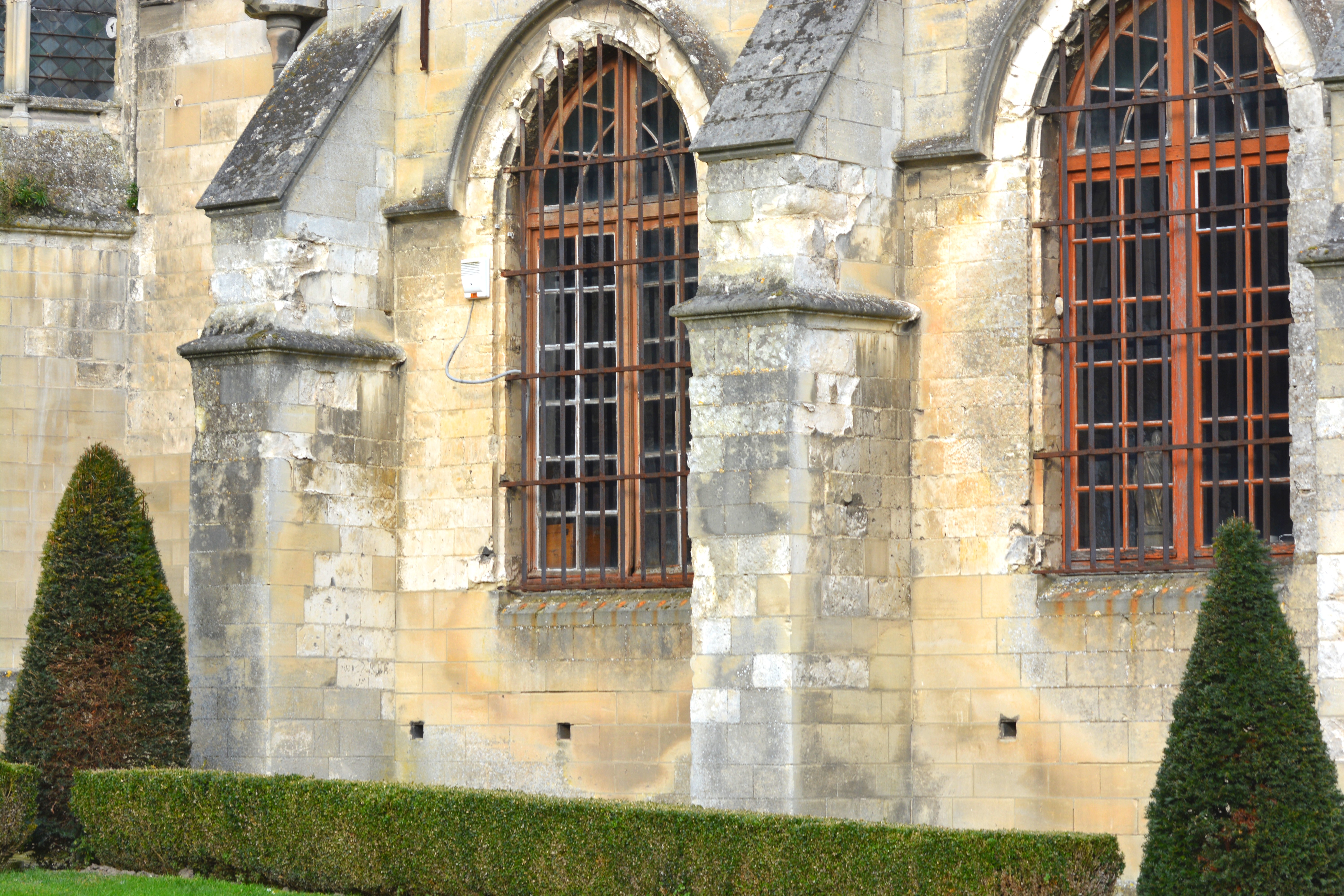 Façade nef sud de Notre-Dame de saint-omer|  sacristie retour ouest
