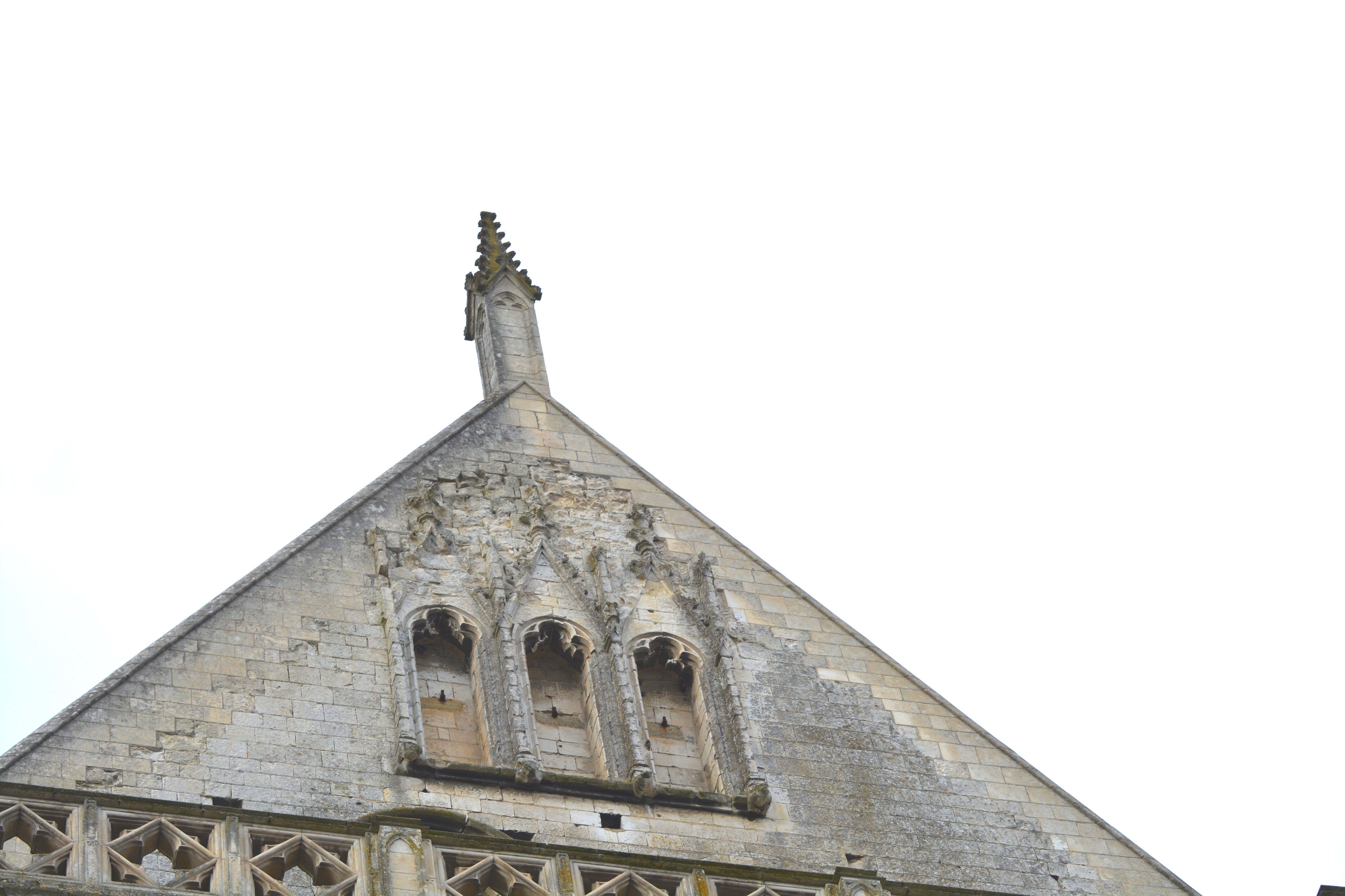 Façade transept sud de Notre-Dame de saint-omer|  pignon porche sud