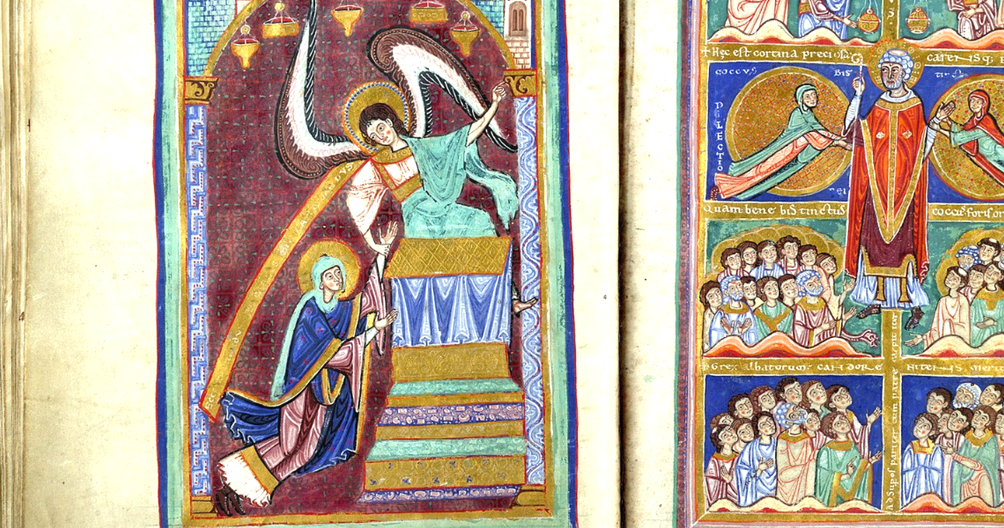 Sainte Aldegonde et la vision de l'apothéose de saint Amand