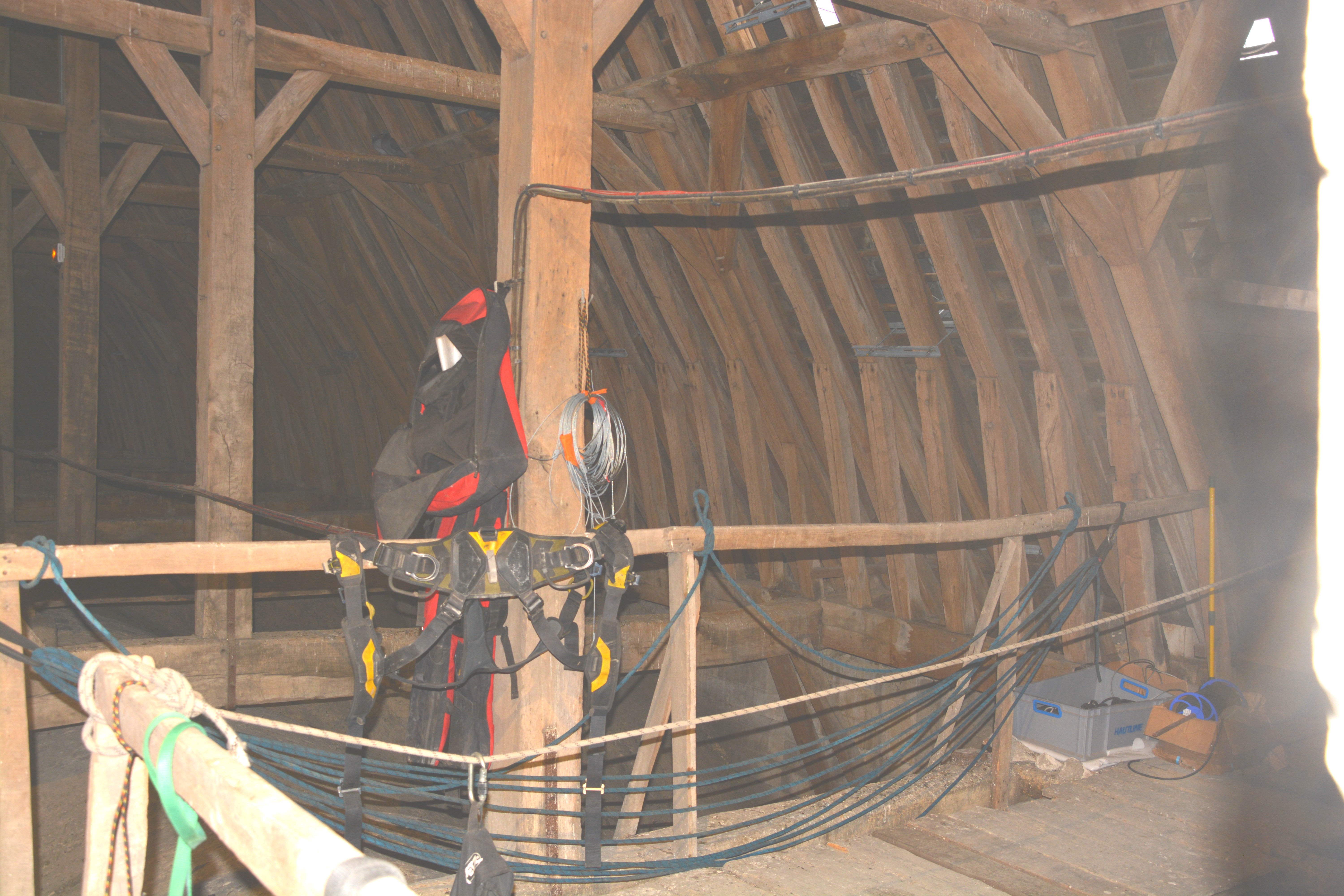 Nef couverture provisoire de la toiture