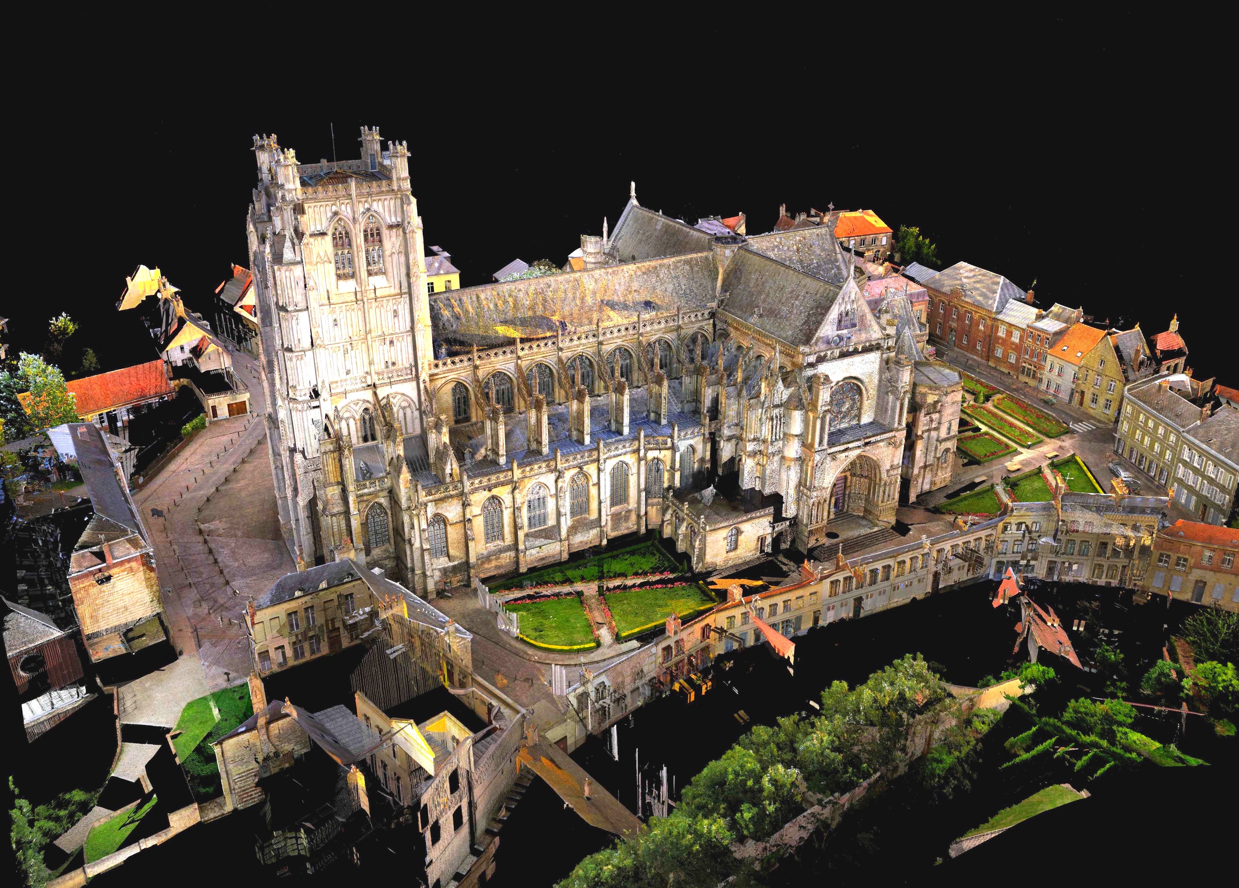 Notre-Dame passée au scanner 3D|façade méridionnale