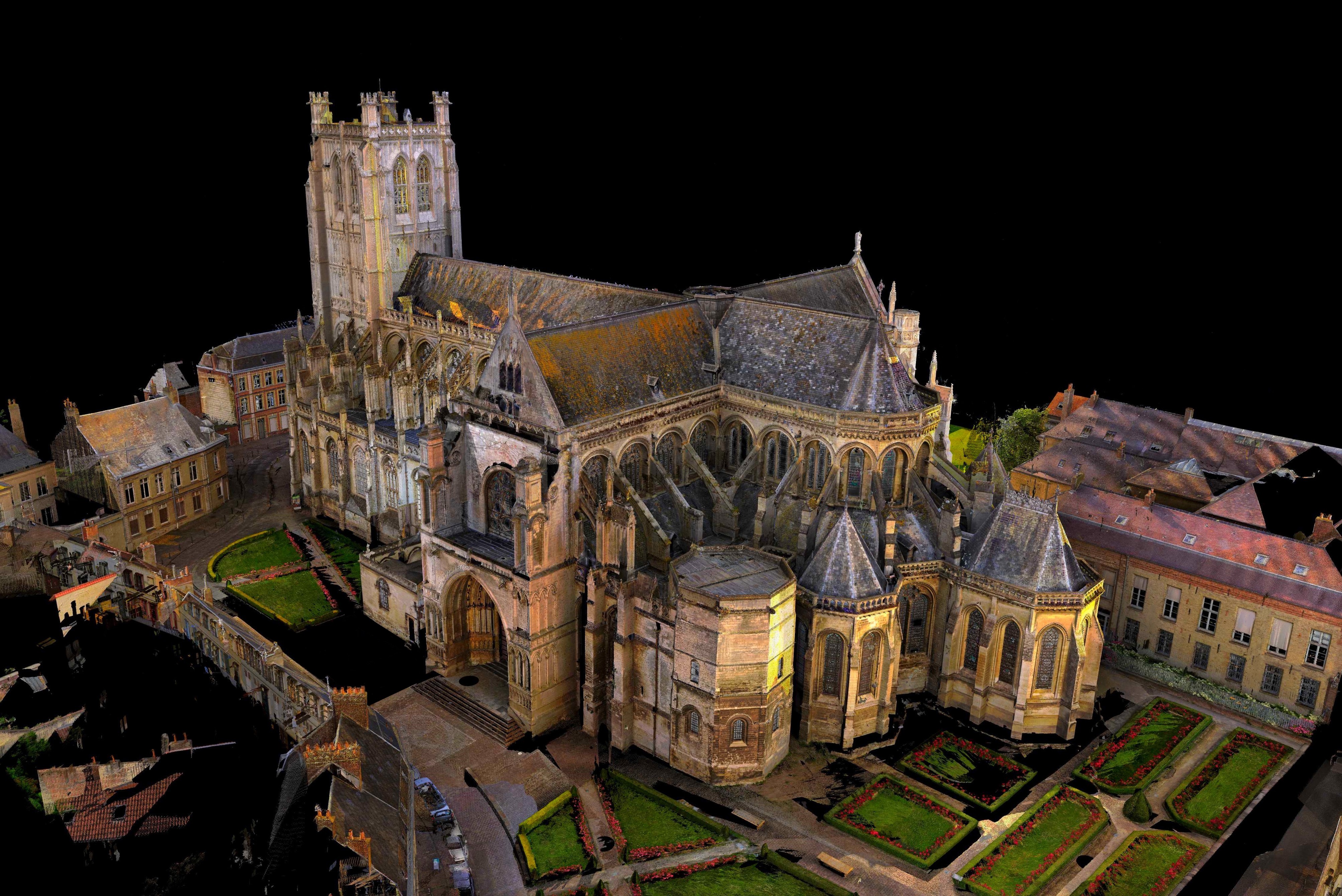 Notre-Dame passée au scanner 3D|façade méridionnale