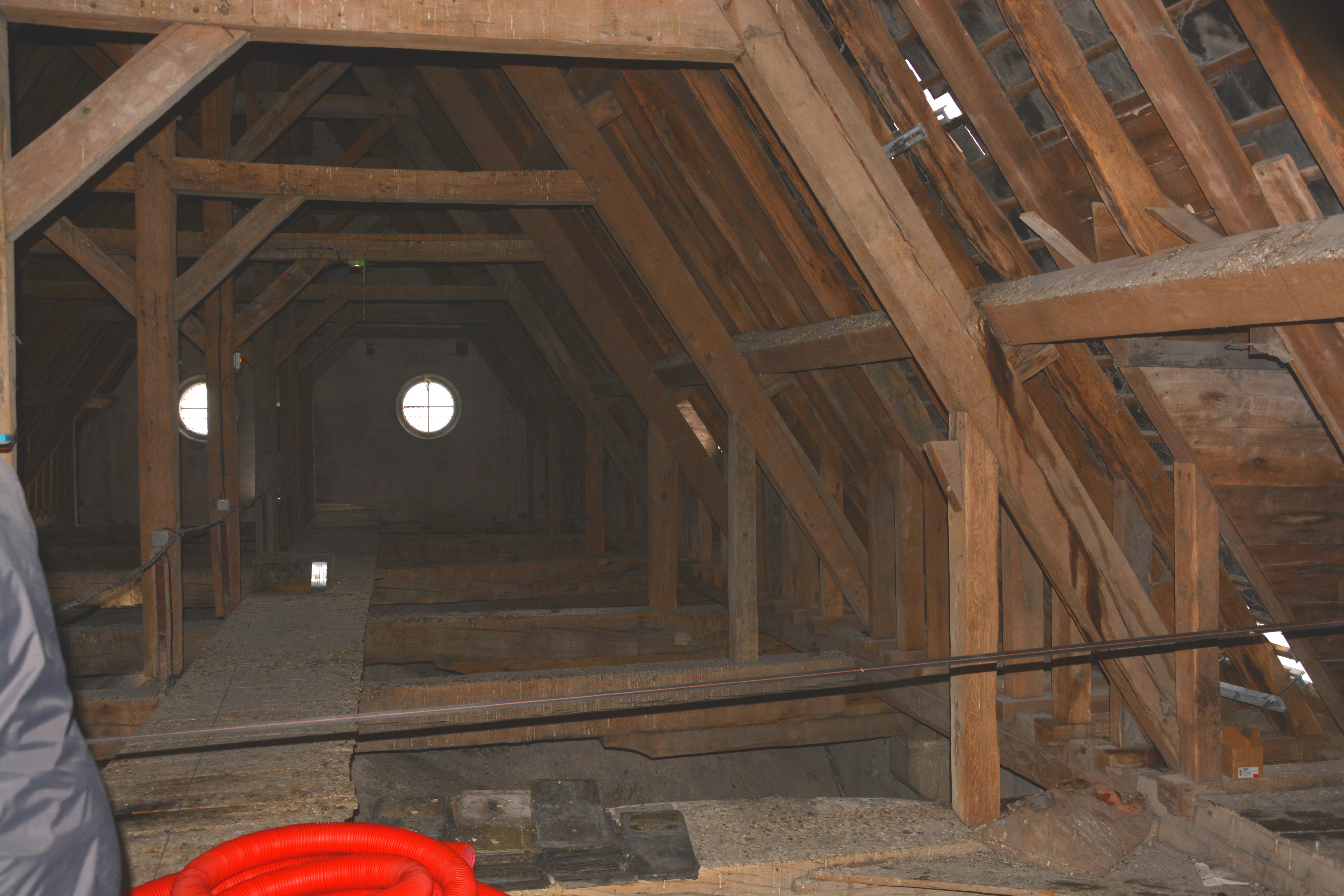 Transept Sud charpente