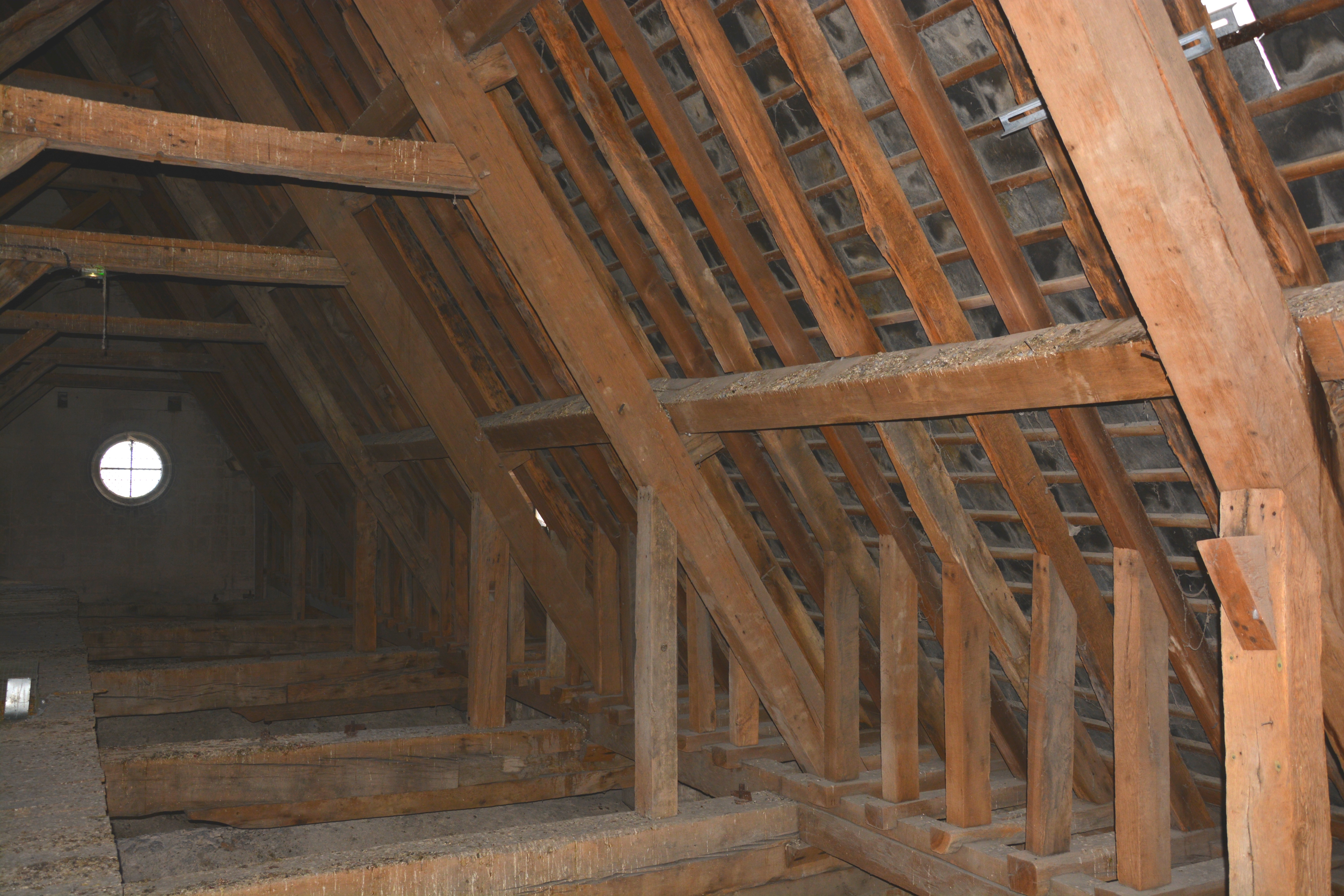 Transept Sud charpente