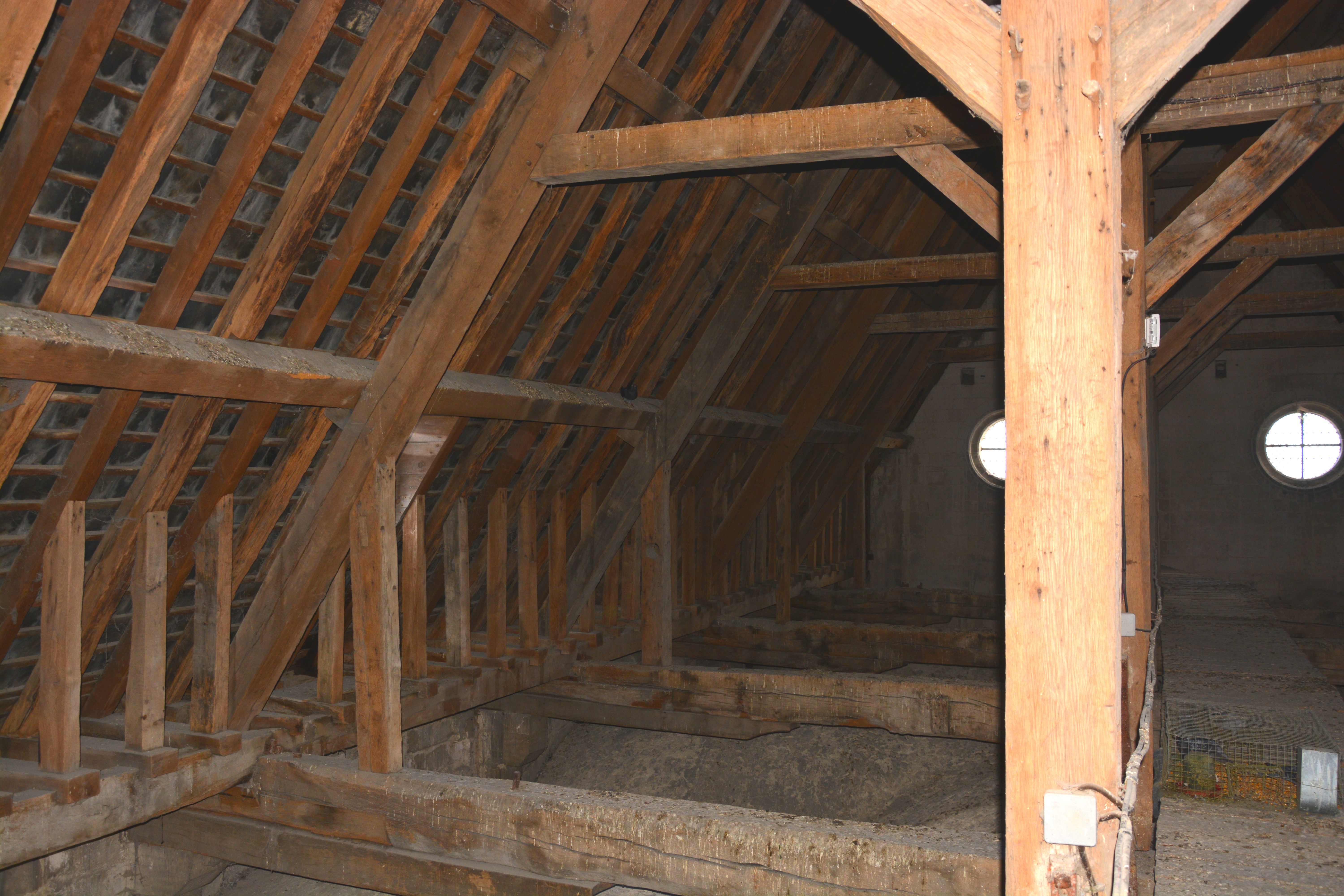 Transept Sud charpente